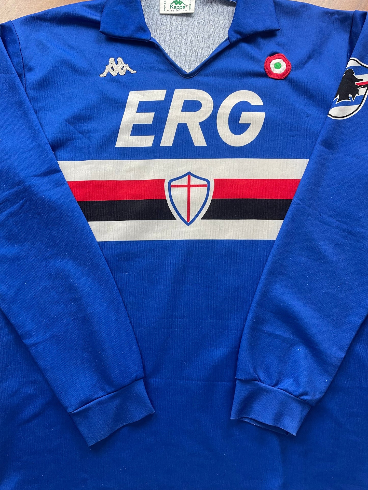 Match Shirt • Club • Sampdoria • 1988 • Kappa • Home • #10 • Roberto Mancini • Match Worn