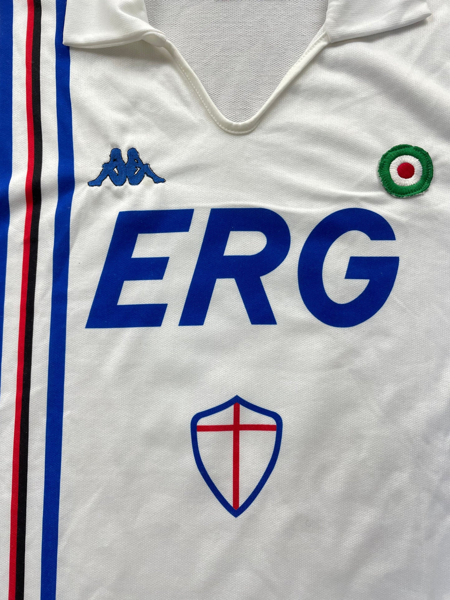 Match Shirt • Club • Sampdoria • 1989 • Kappa • Away • #9 • Gianluca Vialli • Match Worn