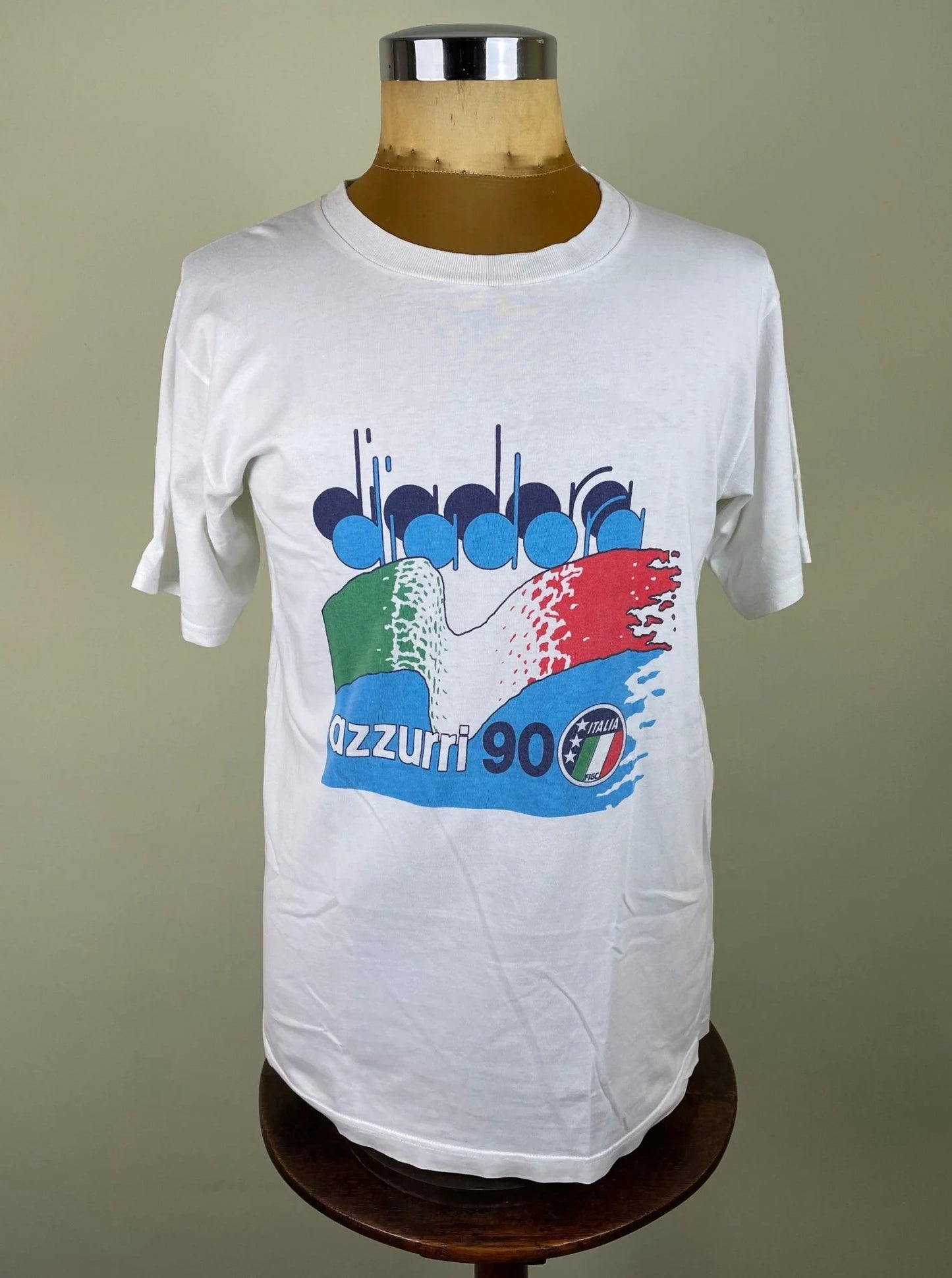 T-Shirt • 1990 • World Cup 90 • Italia • Azzurri 90 Diadora Official T-Shirt