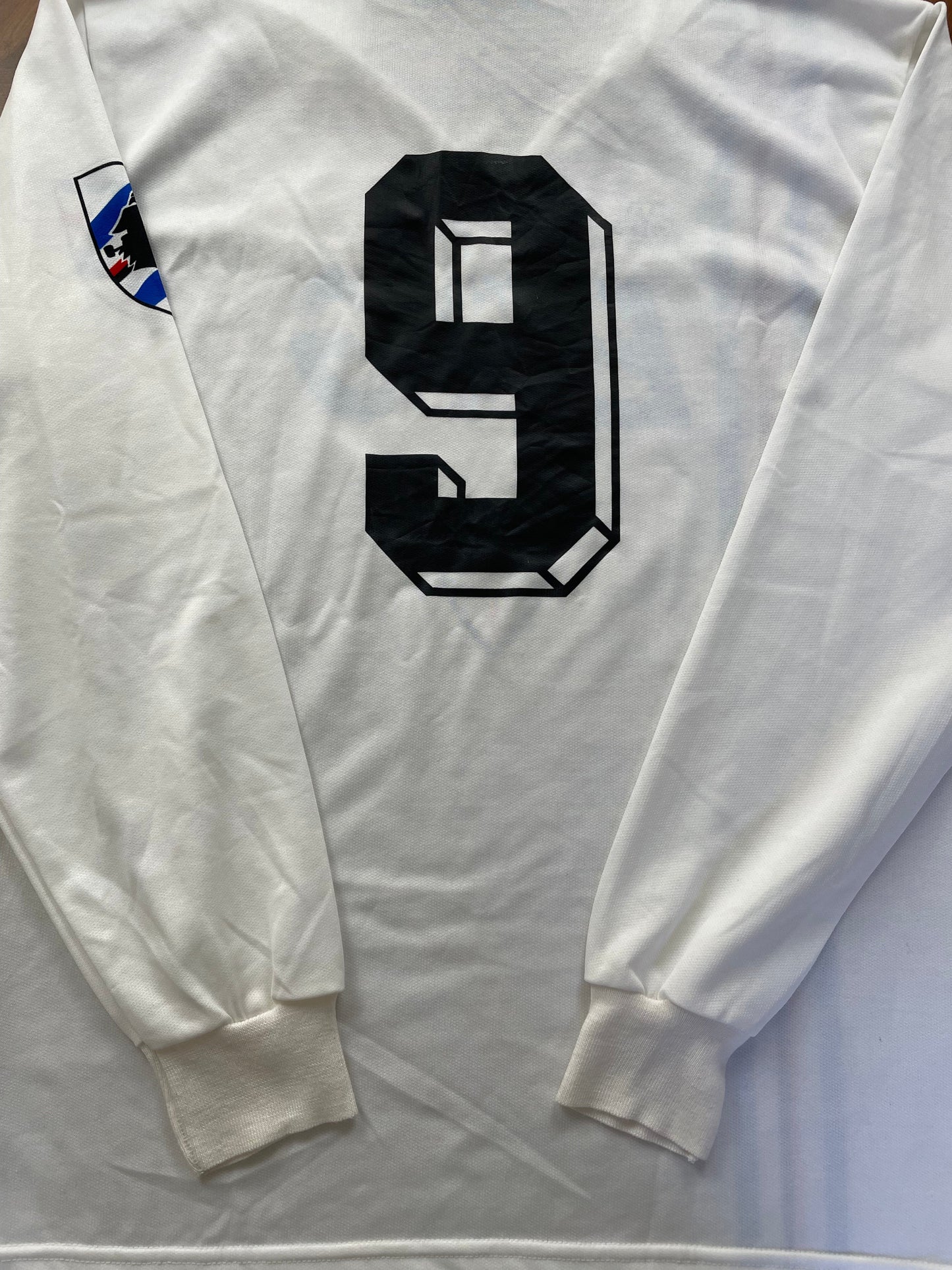Match Shirt • Club • Sampdoria • 1989 • Kappa • Away • #9 • Gianluca Vialli • Match Worn