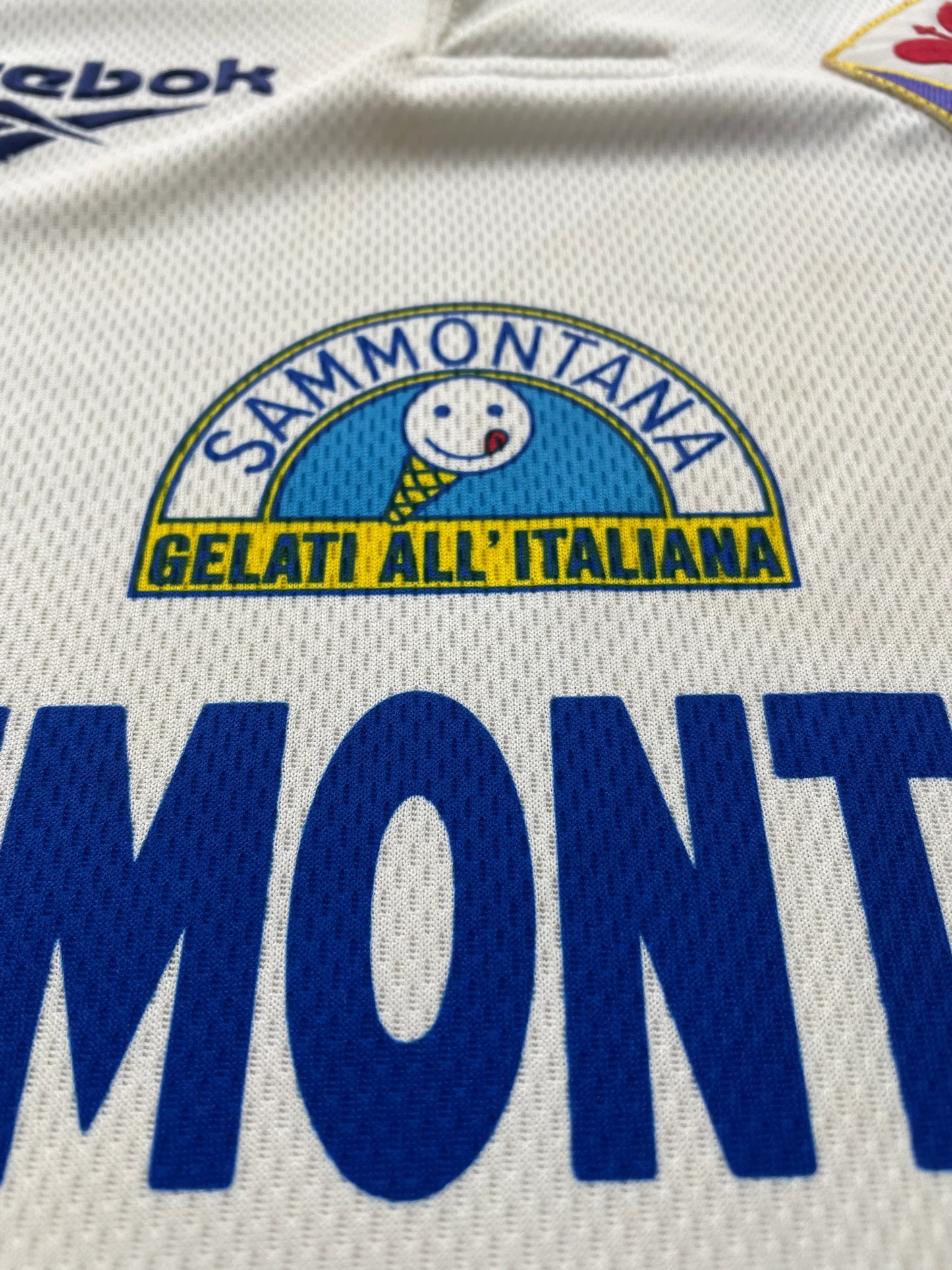 Store Shirt • Fiorentina • 1995 • Reebok • Away • Size XL • Signed by the Squad