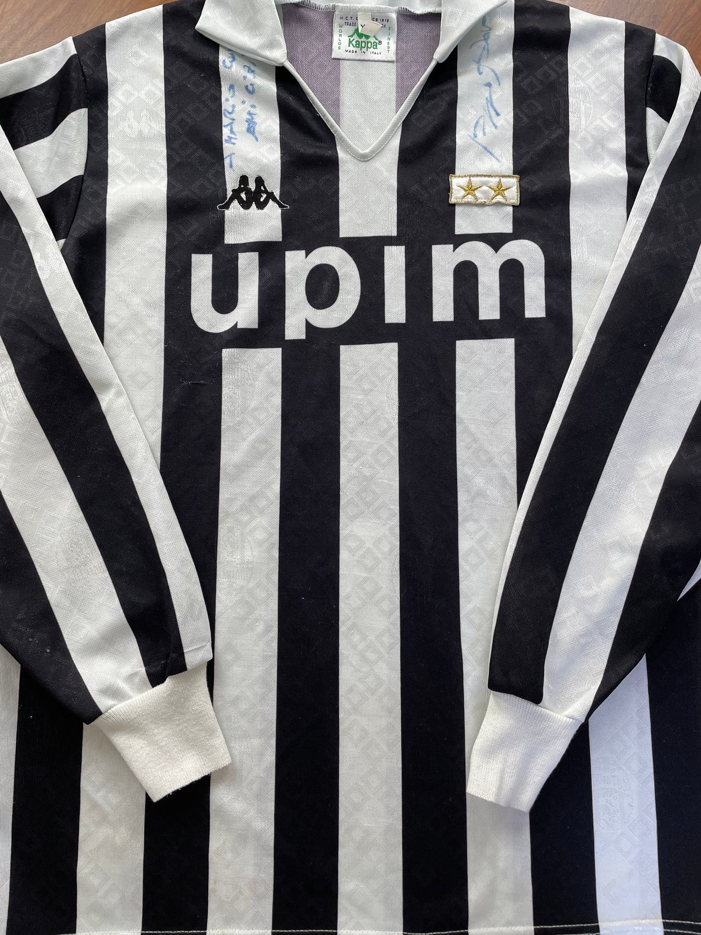 Store Shirt • Juventus • 1989 • Kappa • Home • Size XL • Signed by Roberto Baggio