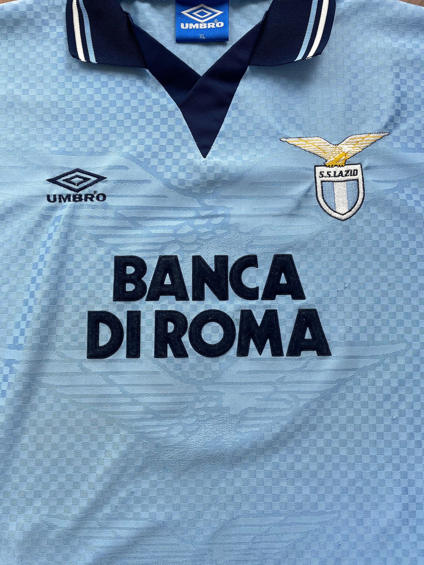 Match Shirt • Club • Lazio • 1995 • Umbro • Home • #5 • Giuseppe Favalli • Match Worn
