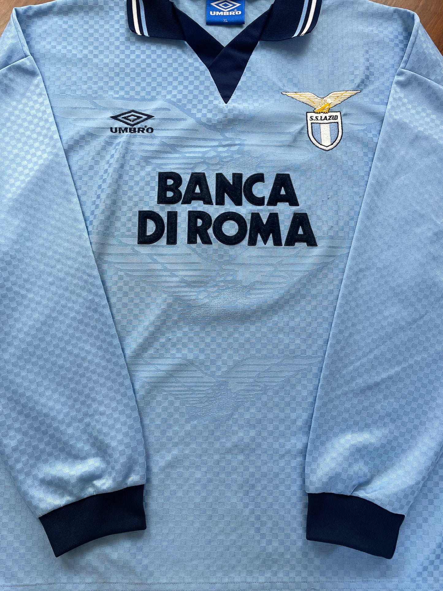 Match Shirt • Club • Lazio • 1995 • Umbro • Home • #5 • Giuseppe Favalli • Match Worn