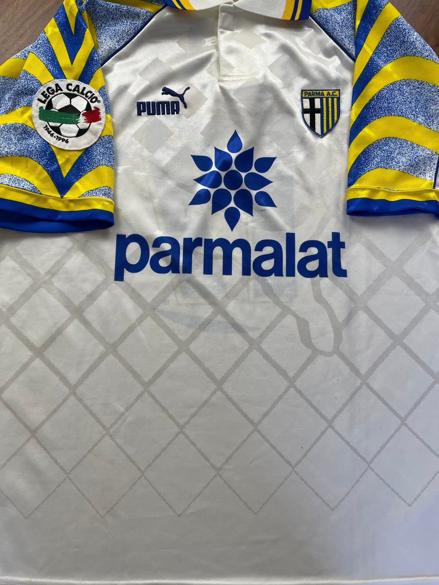 Match Shirt • Club • Parma • 1996 • Puma • Home • #17 • Fabio Cannavaro • Match Worn