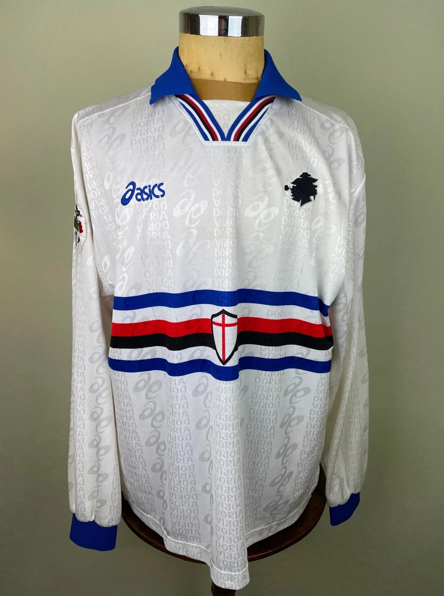 Match Shirt • Club • Sampdoria • 1996 • Asics • Away • #9 • Vincenzo Montella • Match Worn