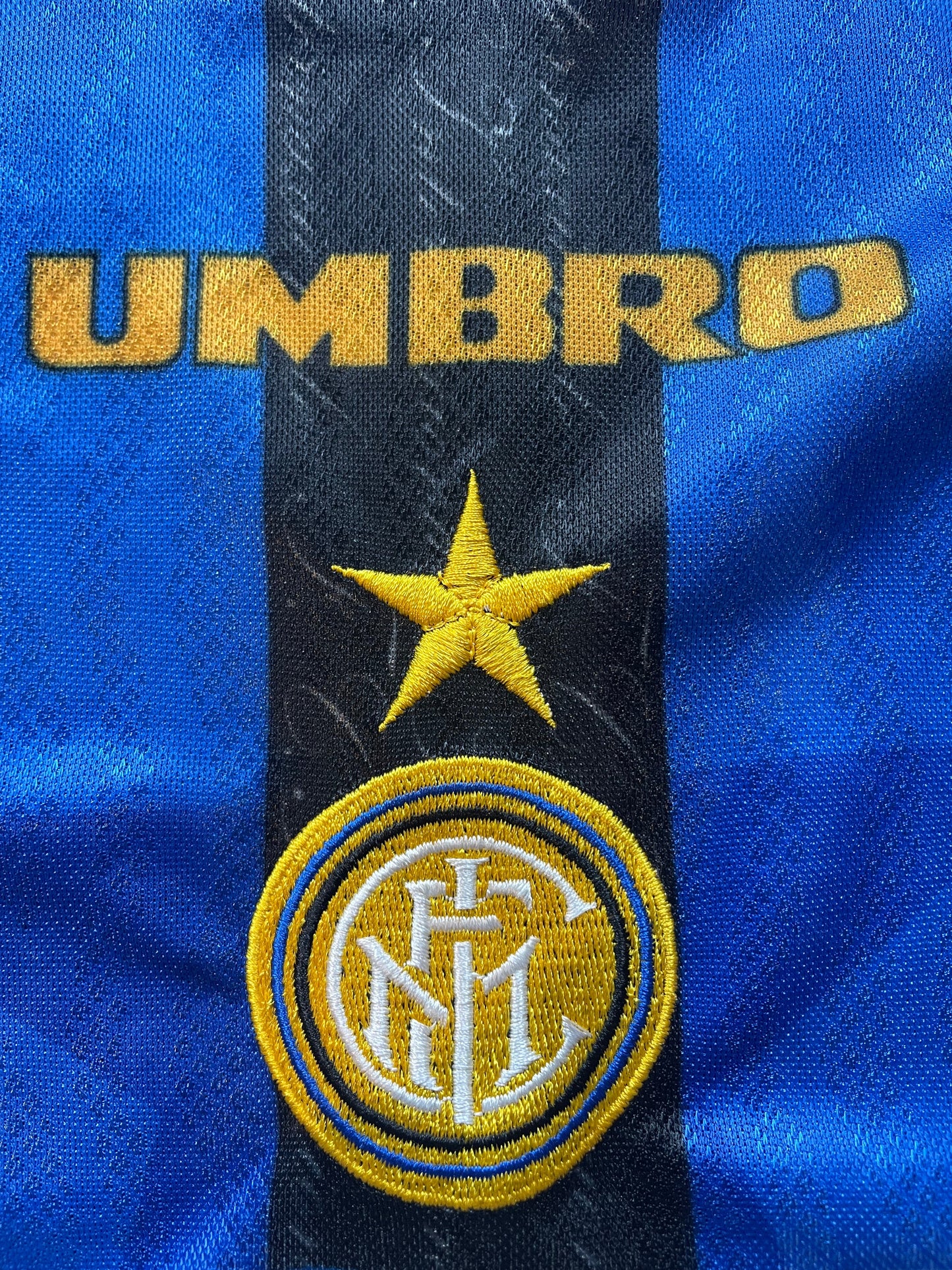 Store Shirt • Inter Milan • 1996 • Umbro Brazilian Edition • Home • #10 • Ronaldo • Size XL