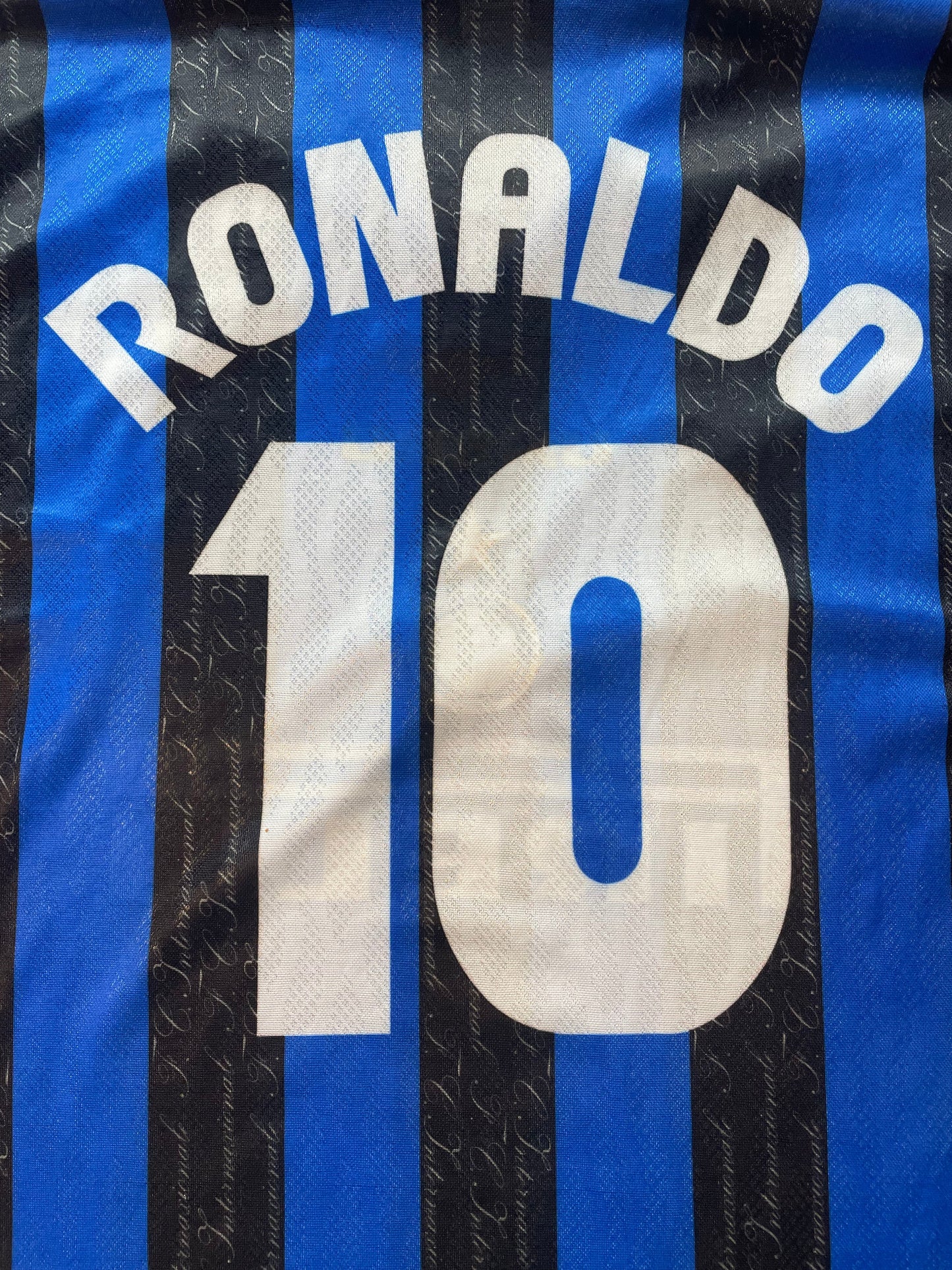 Store Shirt • Inter Milan • 1996 • Umbro Brazilian Edition • Home • #10 • Ronaldo • Size XL