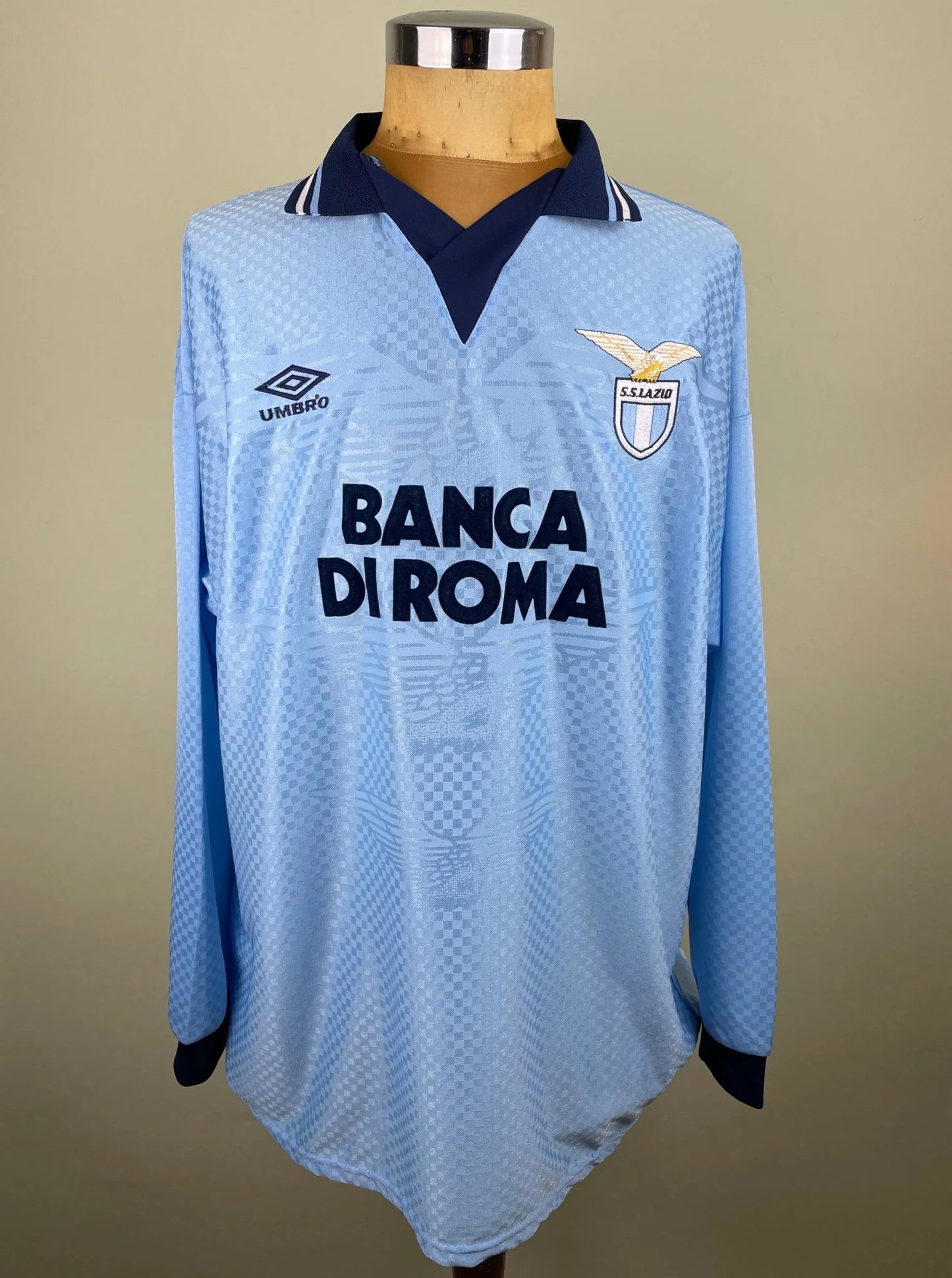 Match Shirt • Club • Lazio • 1995 • Umbro • Home • #16 • Roberto Di Matteo • Match Worn