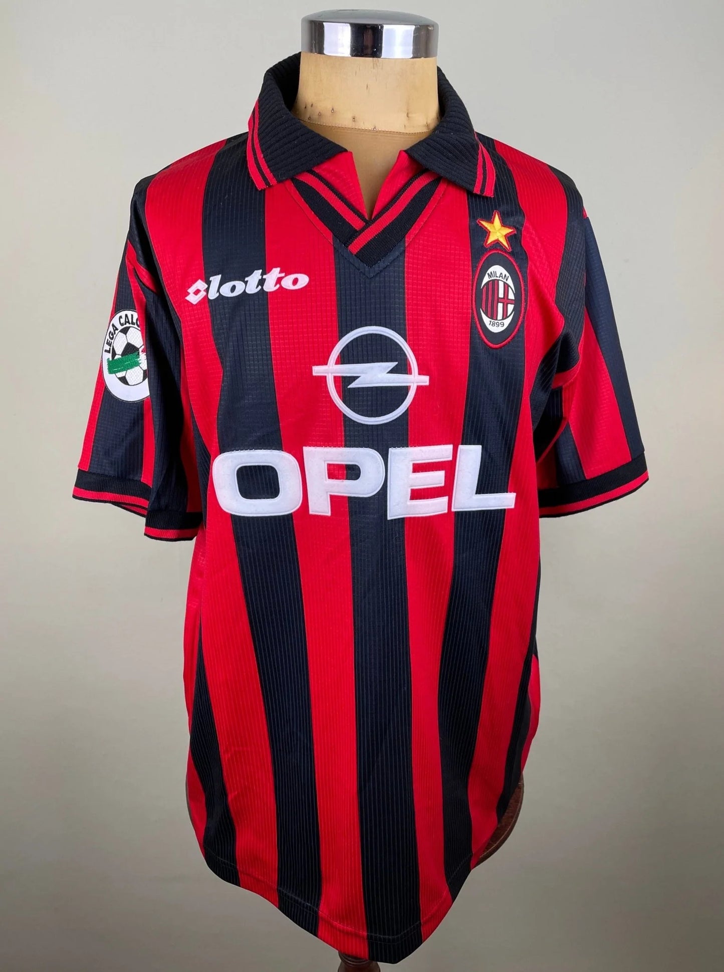 Match Shirt • Club • AC Milan • 1997 • Lotto • Home • #30 • Leonardo • Match Worn • Signed