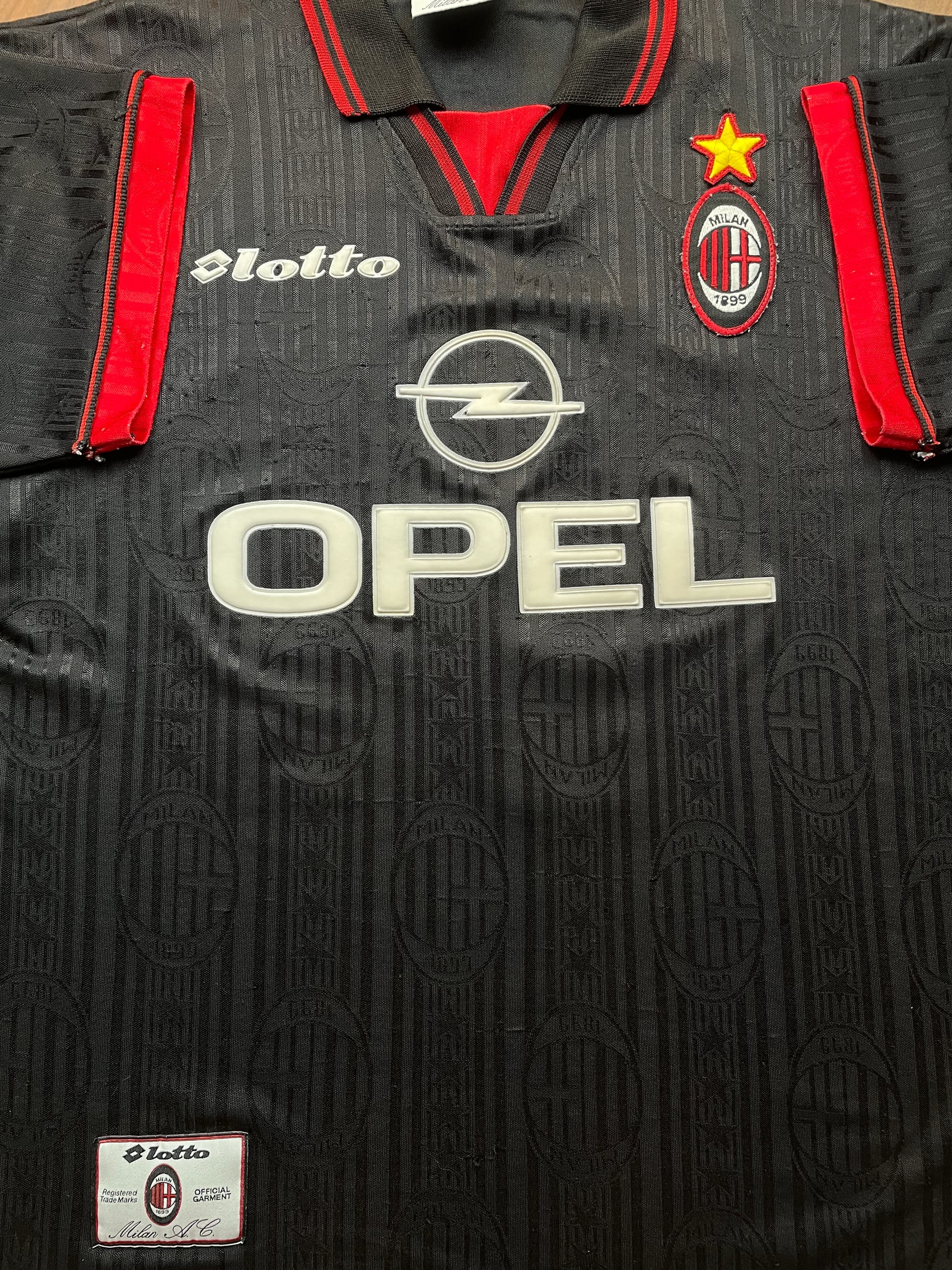 Store Shirt • AC Milan • 1997 • Lotto • Third • Ibou Ba • Size L - Calcio 90