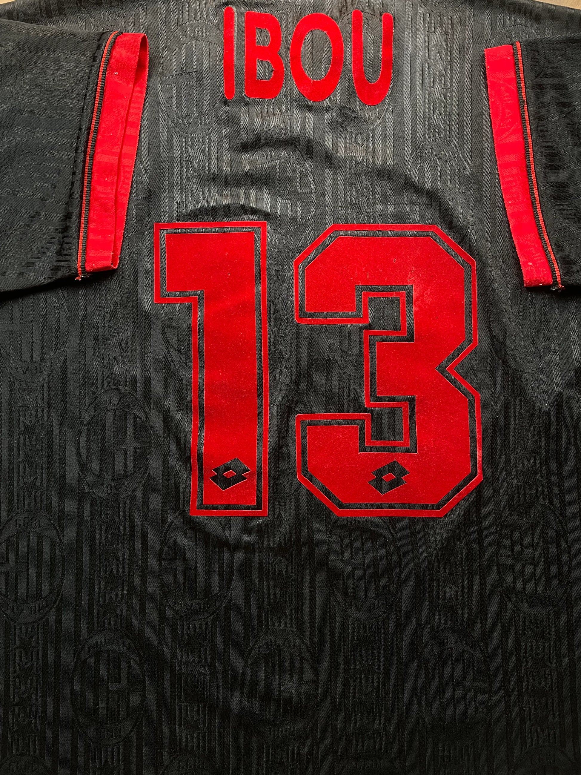 Store Shirt • AC Milan • 1997 • Lotto • Third • Ibou Ba • Size L - Calcio 90