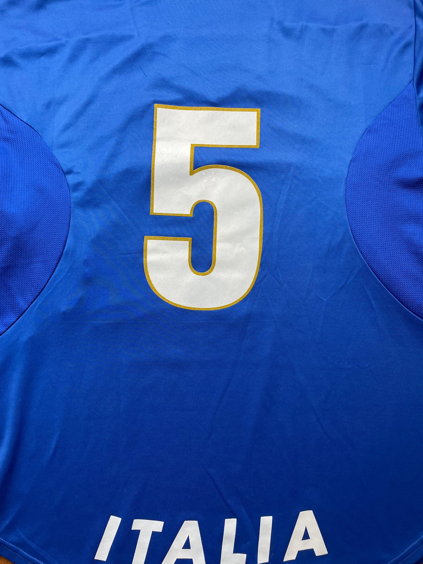 Match Shirt • National • Italia • 1996 • Nike • Home • #5 • Fabio Cannavaro • vs Russia