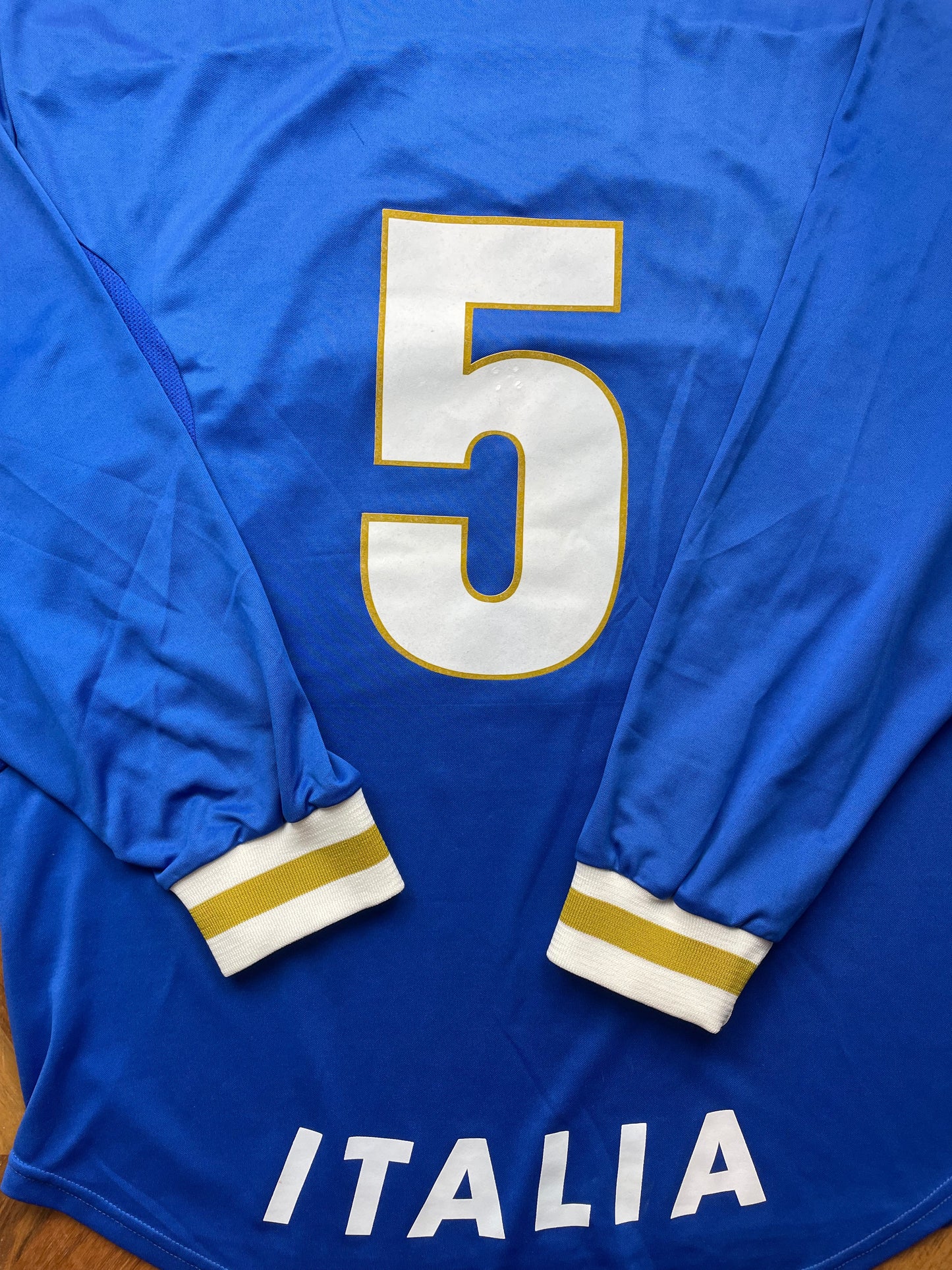 Match Shirt • National • Italia • 1996 • Nike • Home • #5 • Fabio Cannavaro • vs Russia