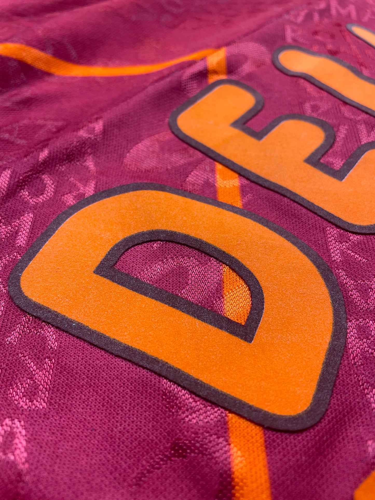 Match Shirt • Club • Roma • 1996 • Asics • Home • #24 • Marco Delvecchio • Match Worn