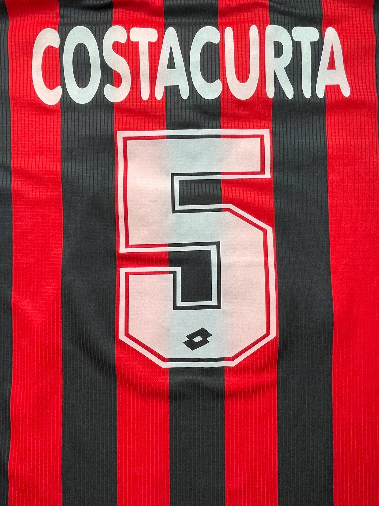 Store Shirt • AC Milan • 1997 • Lotto • Home • Alessandro Costacurta • Size XL