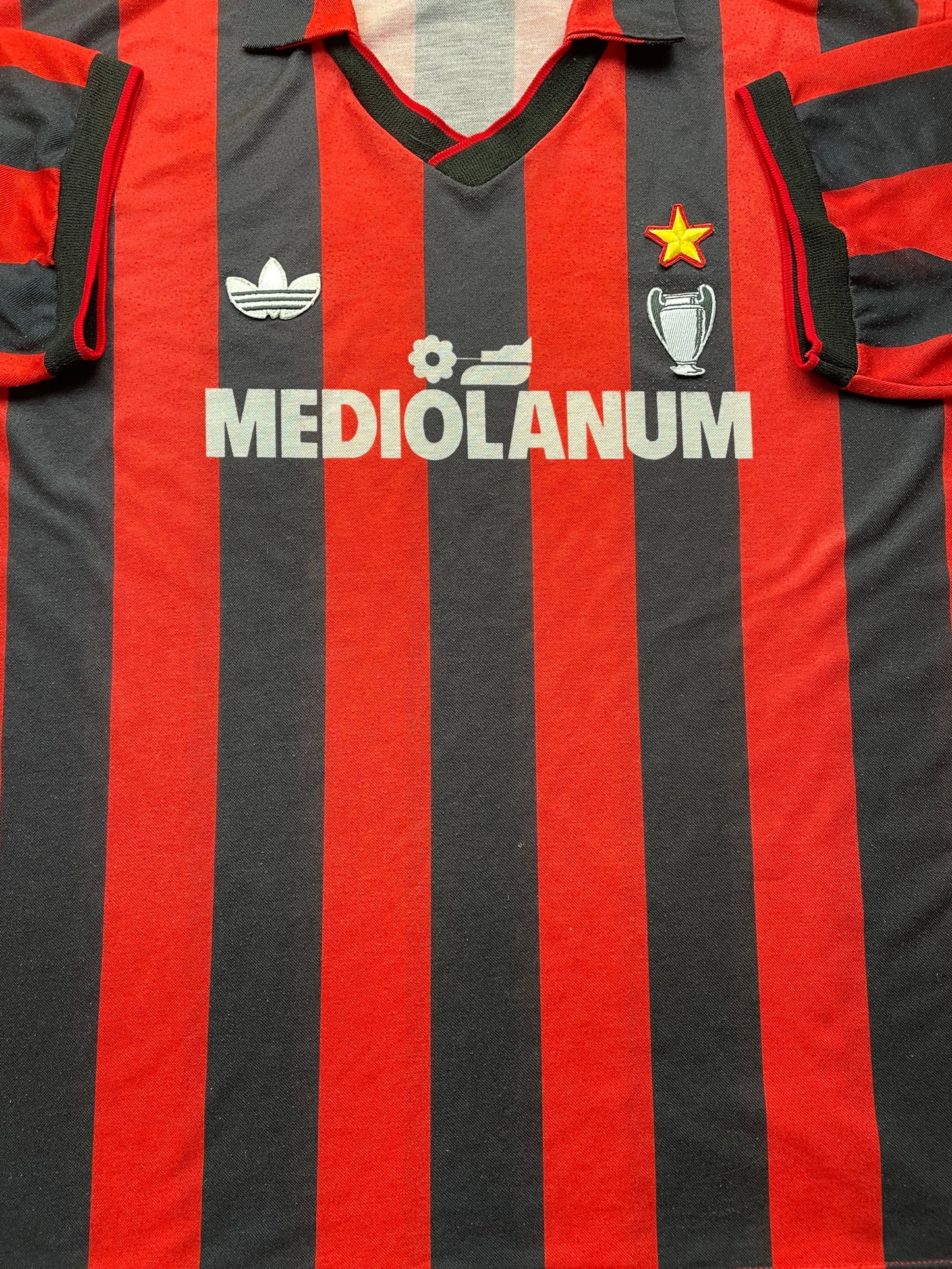 Store Shirt • AC Milan • 1990 • Adidas • Home • Size XL • Nido d'Ape • Player Issue