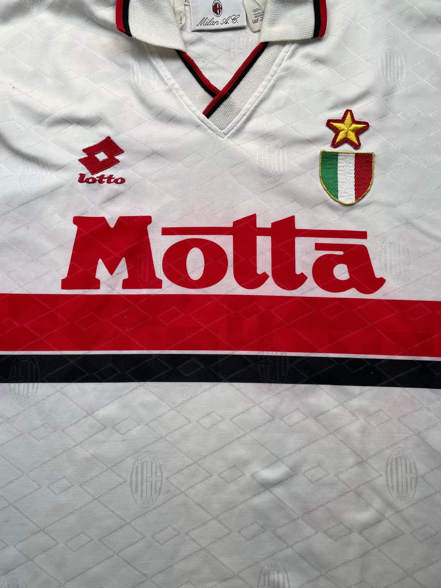 Match Shirt • Club • AC Milan • 1993 • Lotto • Away • #10 • Brian Laudrup • Match Worn