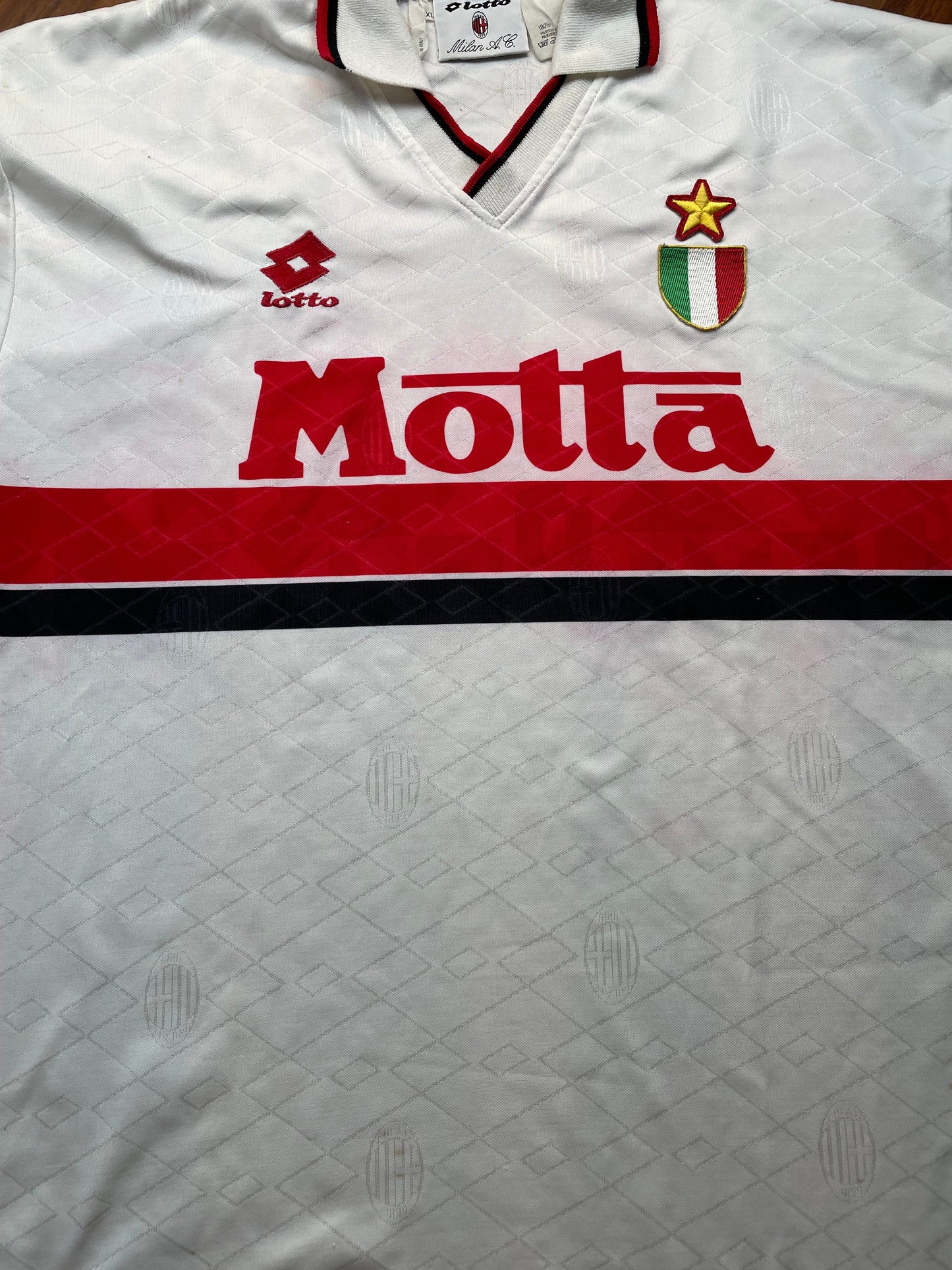 Match Shirt • Club • AC Milan • 1993 • Lotto • Away • #10 • Brian Laudrup • Match Worn