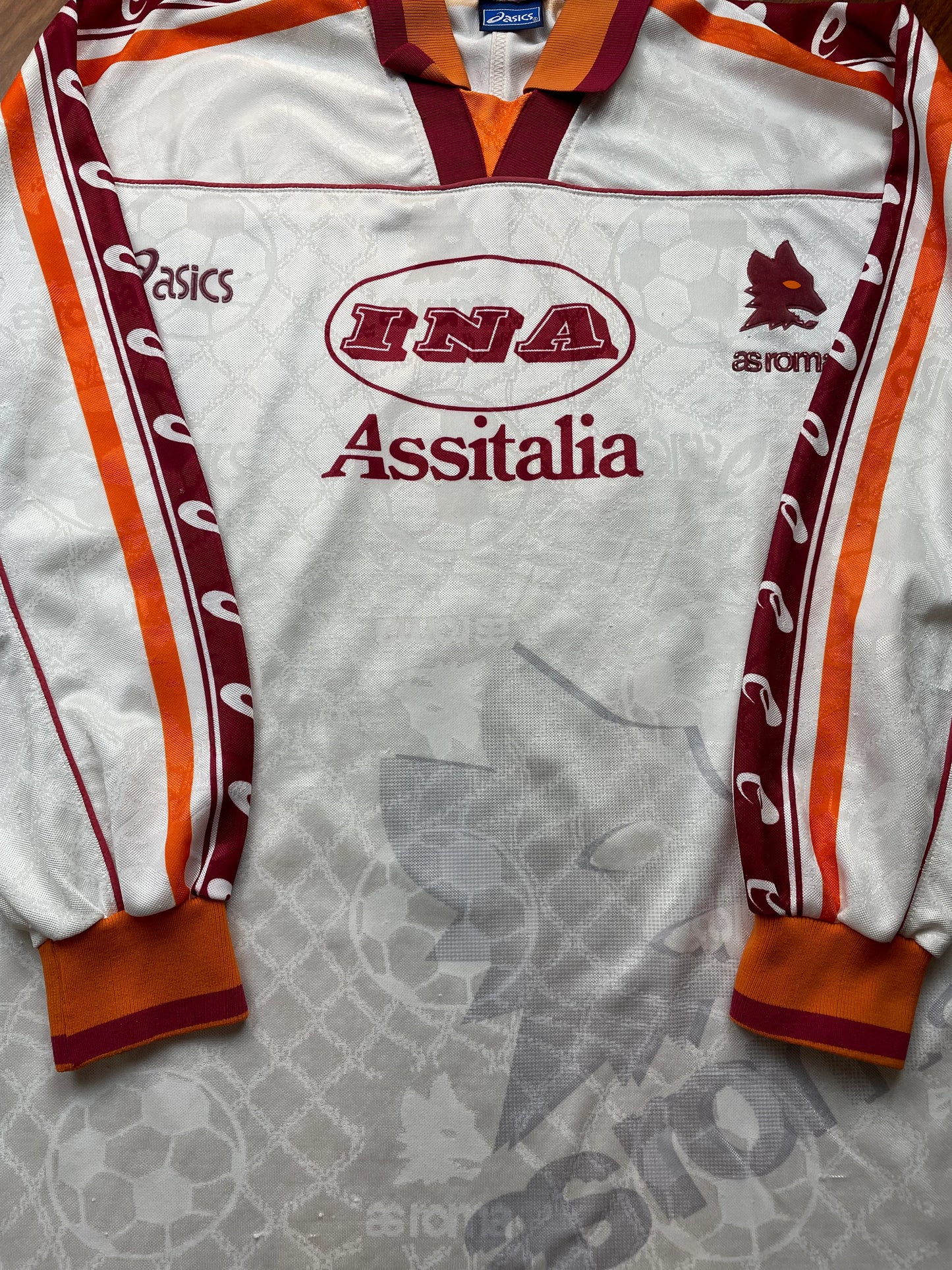 Store Shirt • Roma • 1995 • Asics • Away • Size M • 6 • Player Issue - Calcio 90