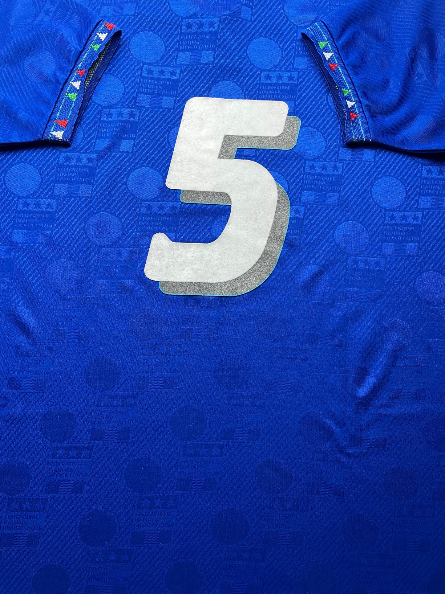 Match Shirt • National • Italia • 1994 • Diadora • Home • #5 • WC 94 • Paolo Maldini • Match Prepared