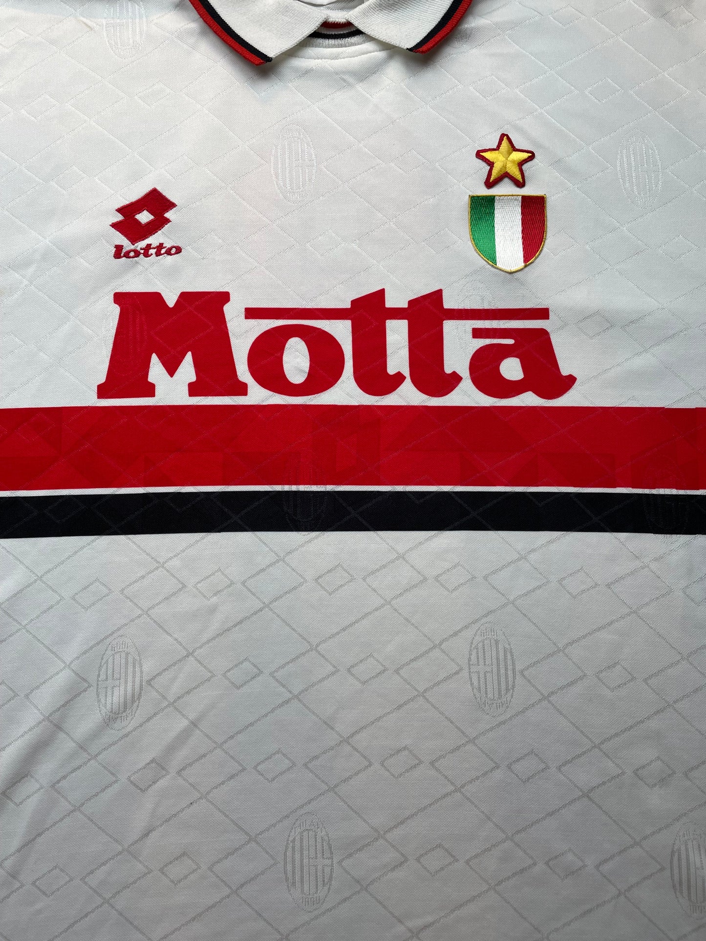 Match Shirt • Club • AC Milan • 1993 • Lotto • Away • #3 • Paolo Maldini • Match Worn
