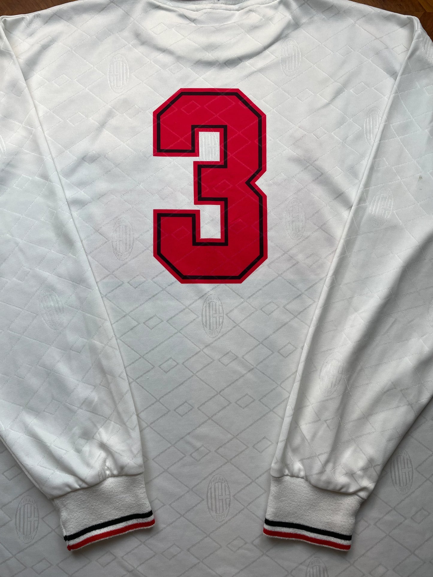 Match Shirt • Club • AC Milan • 1993 • Lotto • Away • #3 • Paolo Maldini • Match Worn