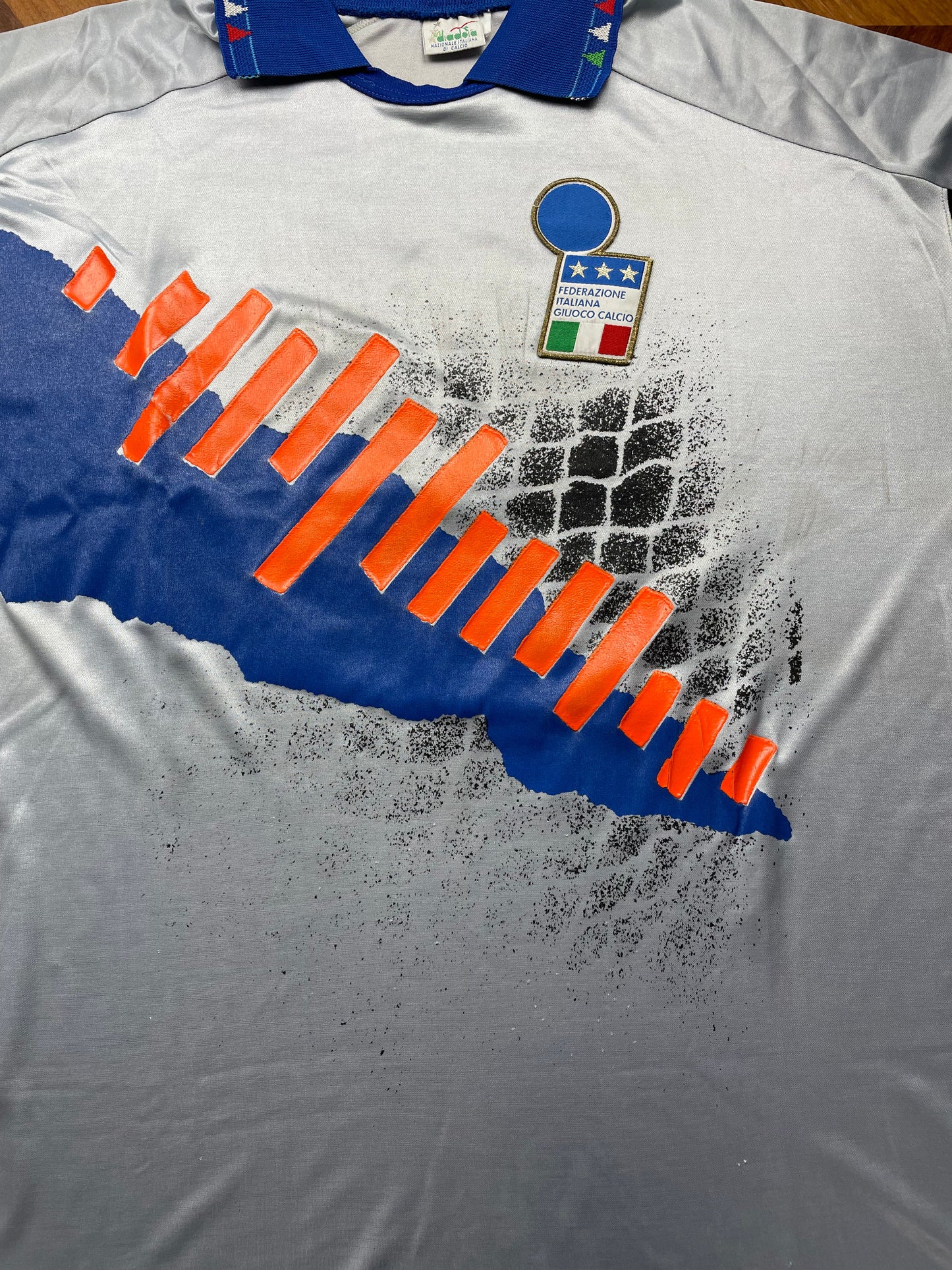 Match Shirt • National • Italia • 1992 • Diadora • Keeper • #1 • Gianluca Pagliuca • WC 94 Qualifiers