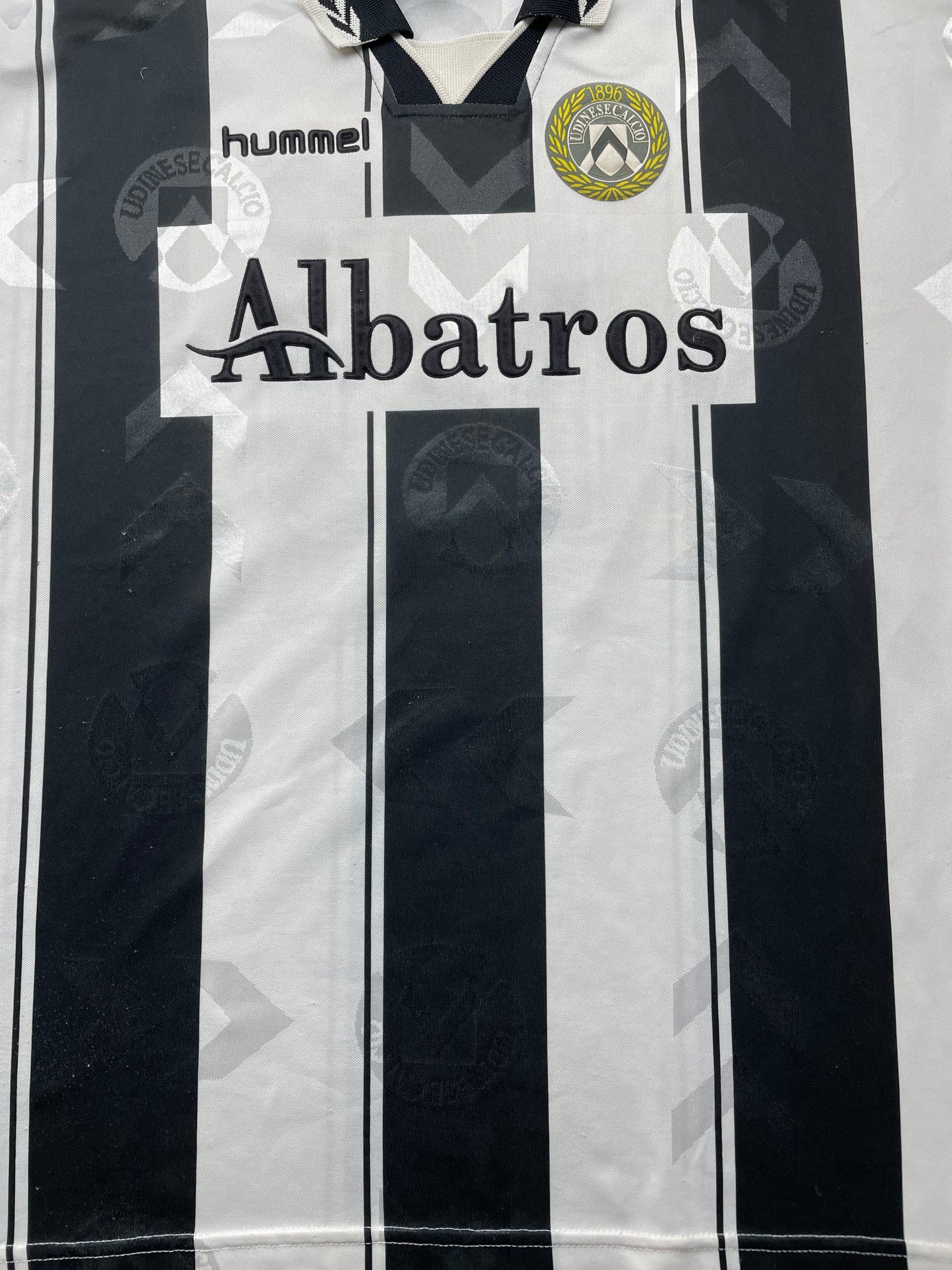 Match Shirt • Club • Udinese • 1995 • Hummel • Home • #10 • Giovanni Stroppa • Match Worn
