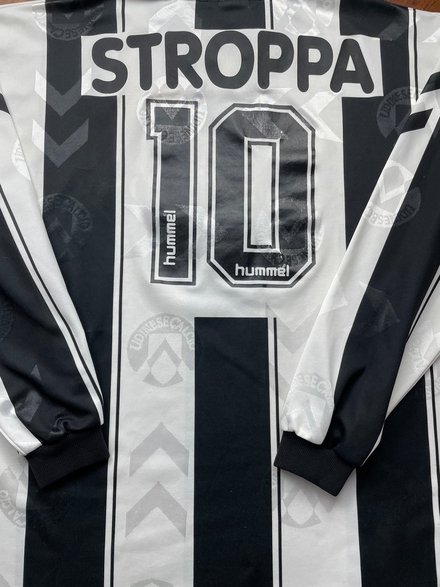 Match Shirt • Club • Udinese • 1995 • Hummel • Home • #10 • Giovanni Stroppa • Match Worn