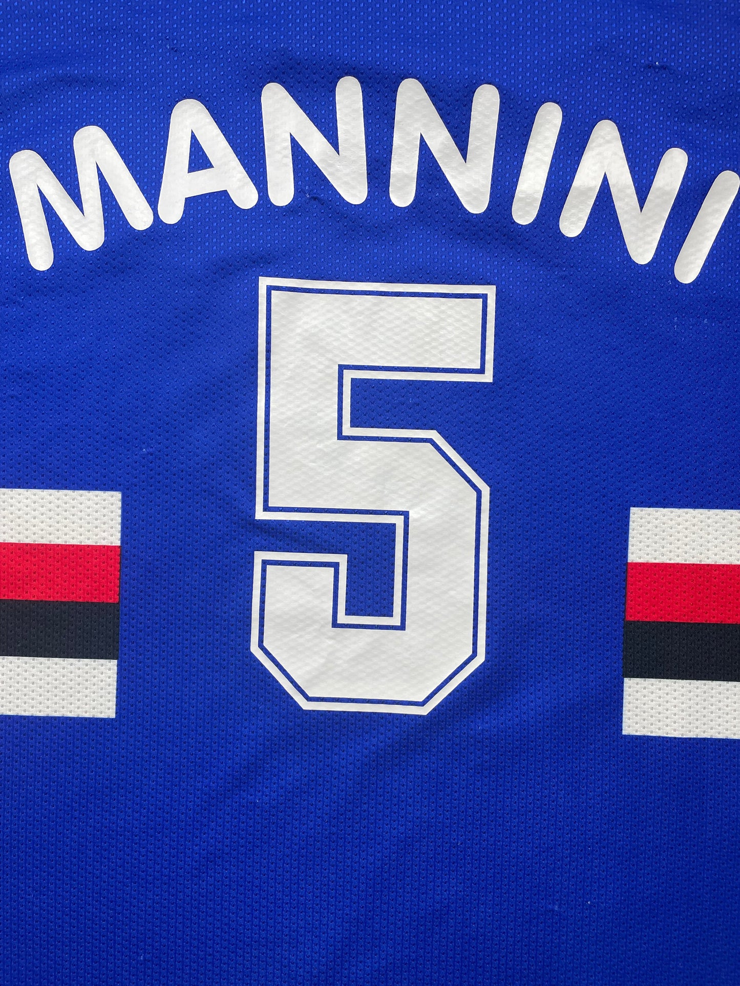 Match Shirt • Club • Sampdoria • 1997 • Asics • Home • #5 • Moreno Mannini • Match Worn