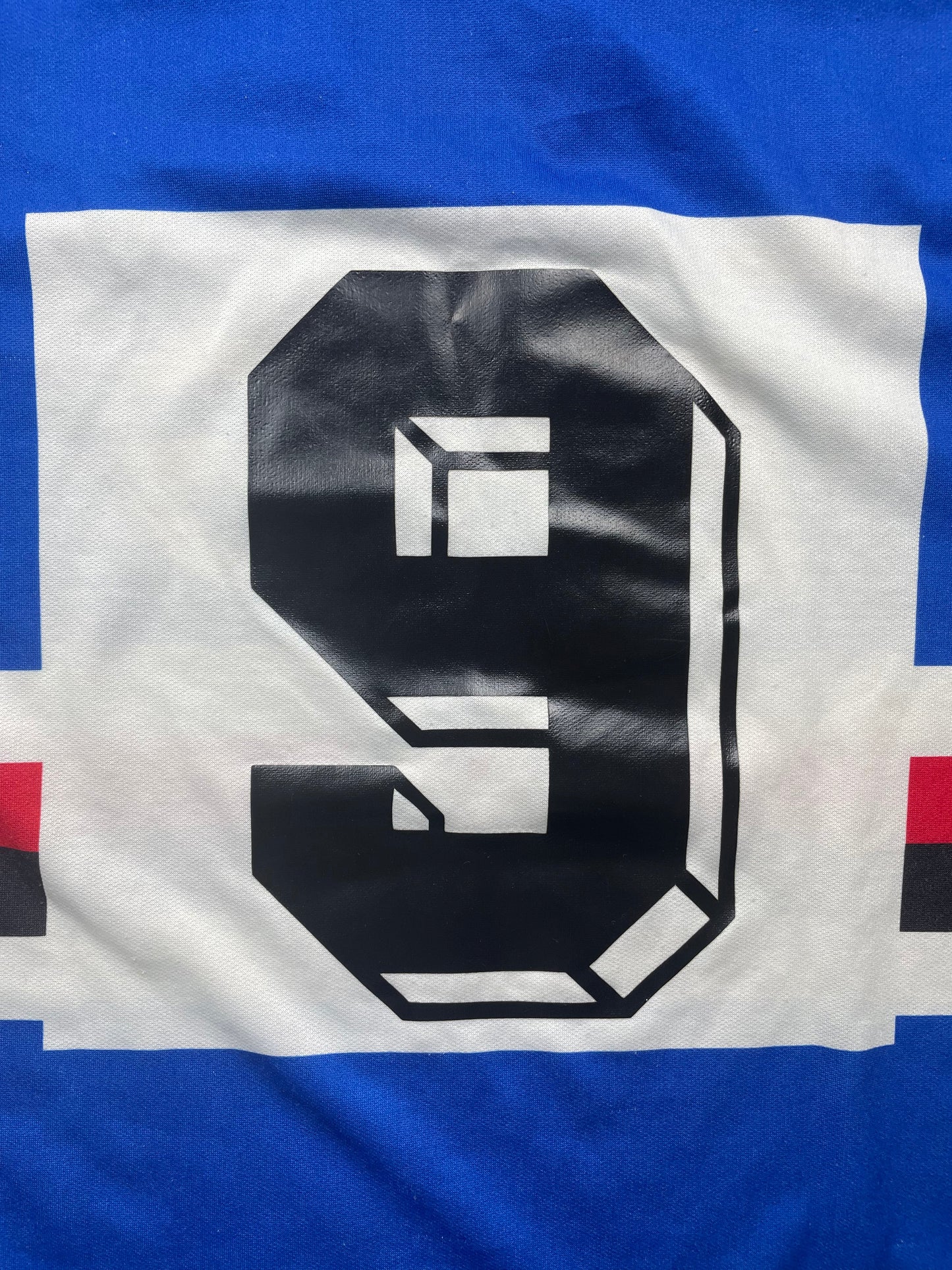 Store Shirt • Sampdoria • 1988 • Kappa • #9 • Gianluca Vialli • Size L