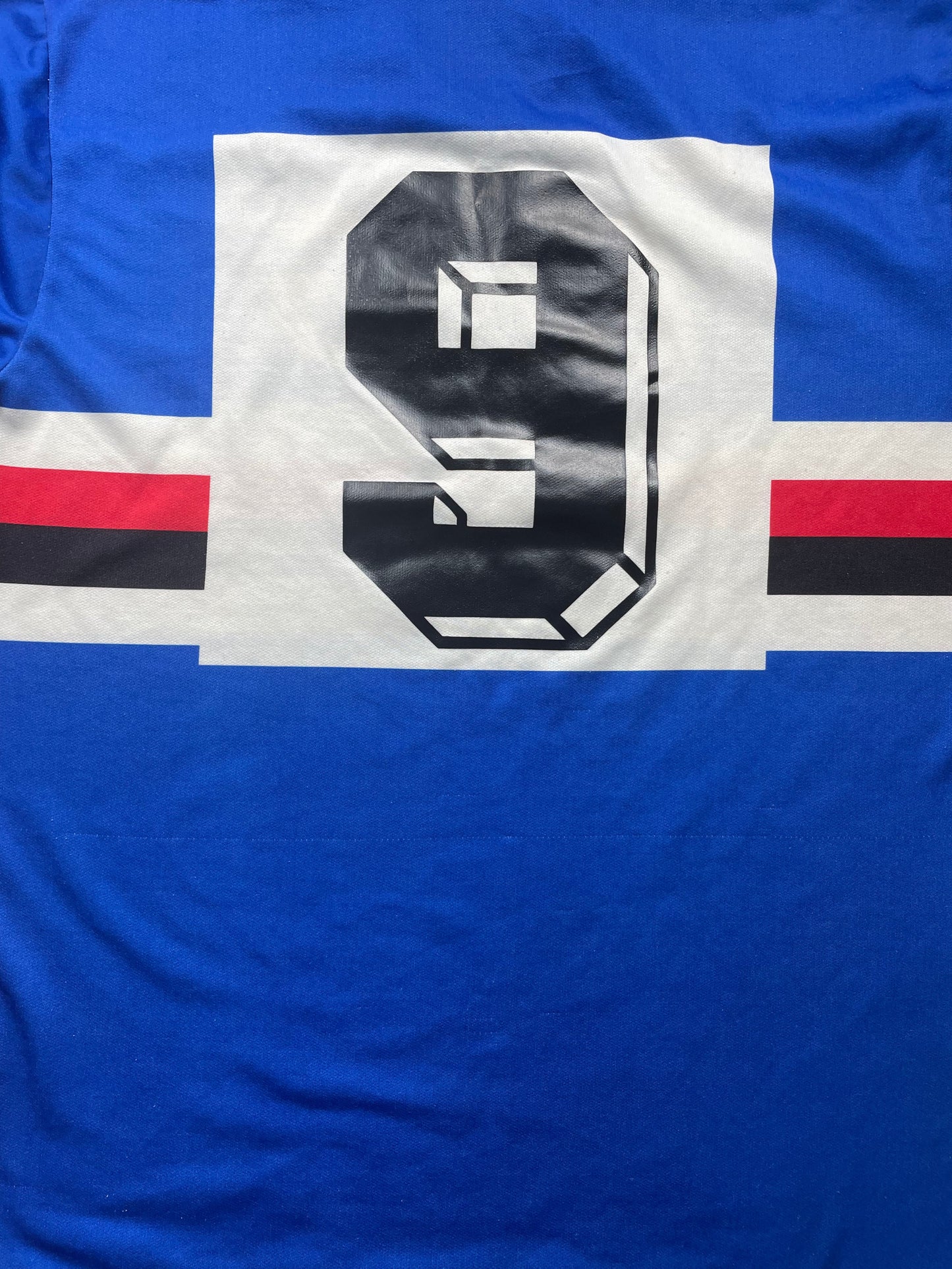 Store Shirt • Sampdoria • 1988 • Kappa • #9 • Gianluca Vialli • Size L