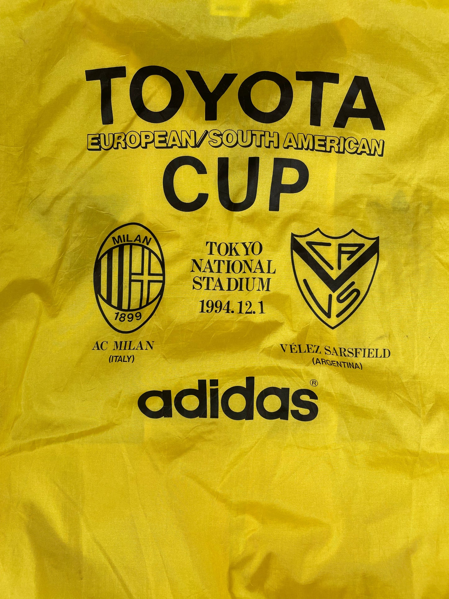 Player Issue Training • AC Milan • 1994 • Intercontinental Cup Final Staff Waterproof