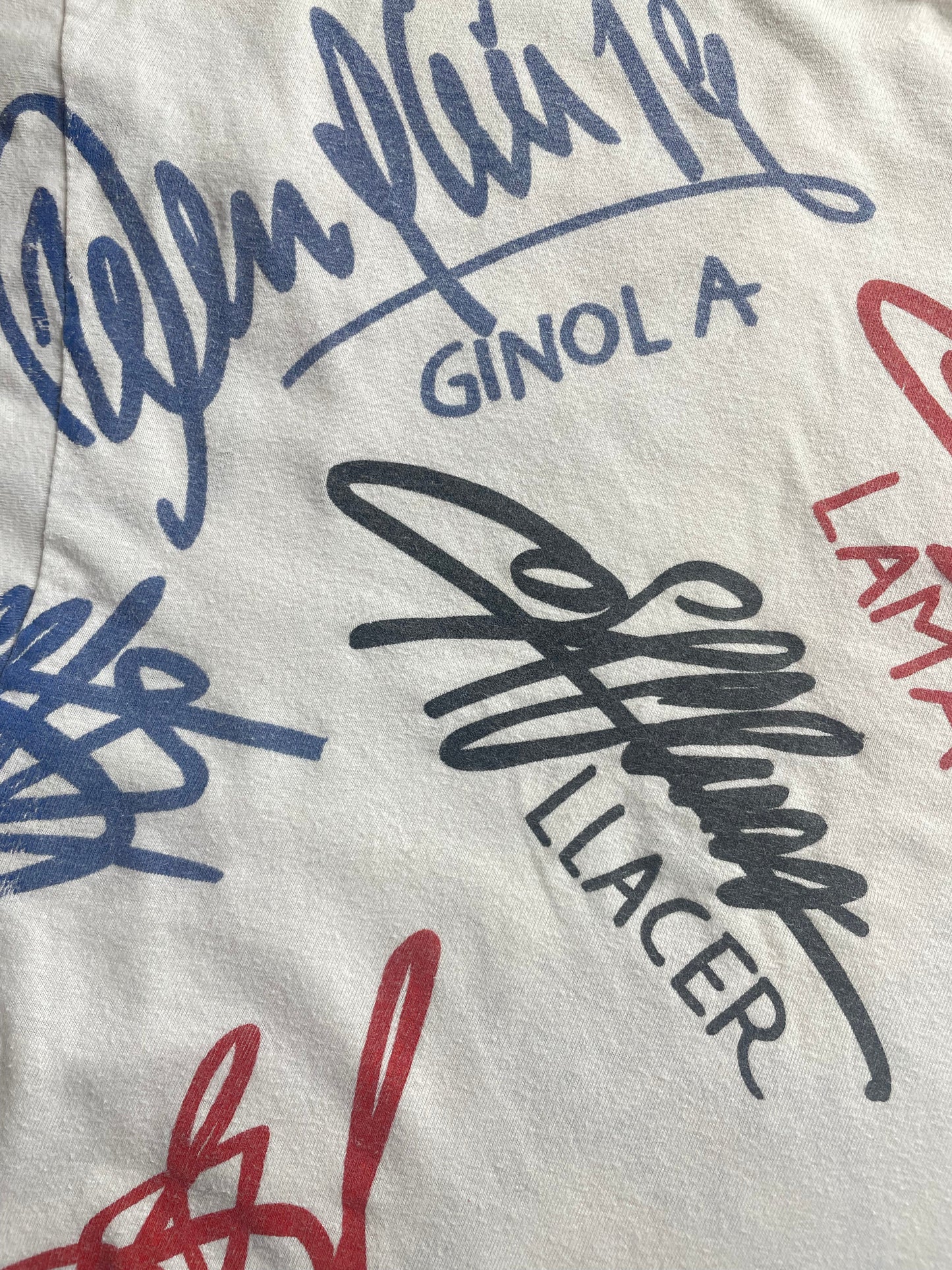T-Shirt • 1994 • Ligue Un • PSG • Official Team Signature T-Shirt - Size XL