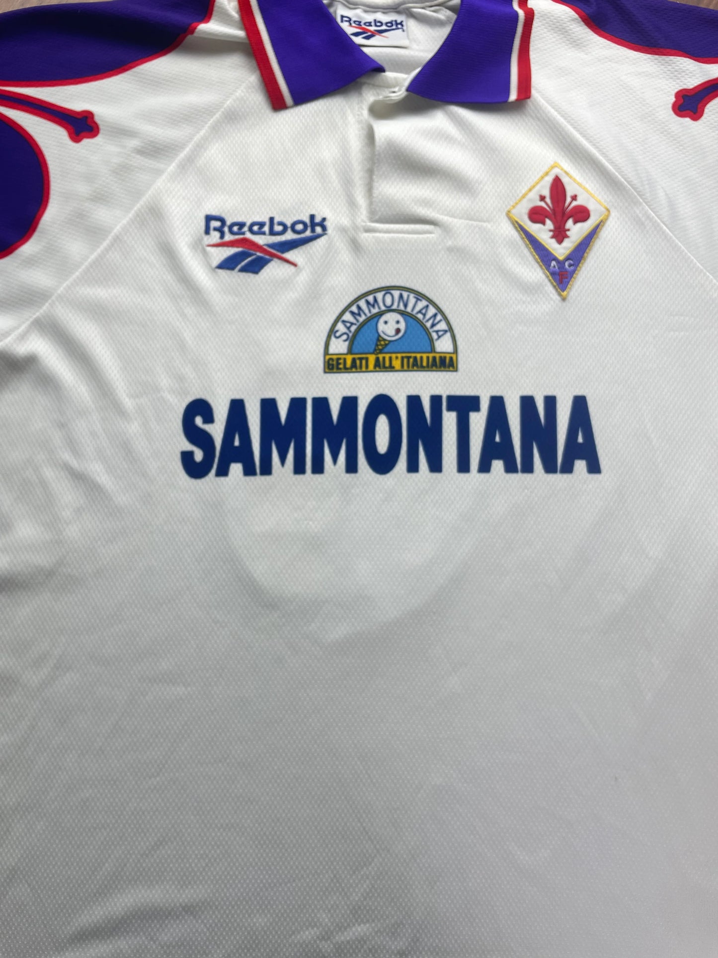 Store Shirt • Fiorentina • 1995 • Reebok • Away • Gabriel Batistuta • Size XL