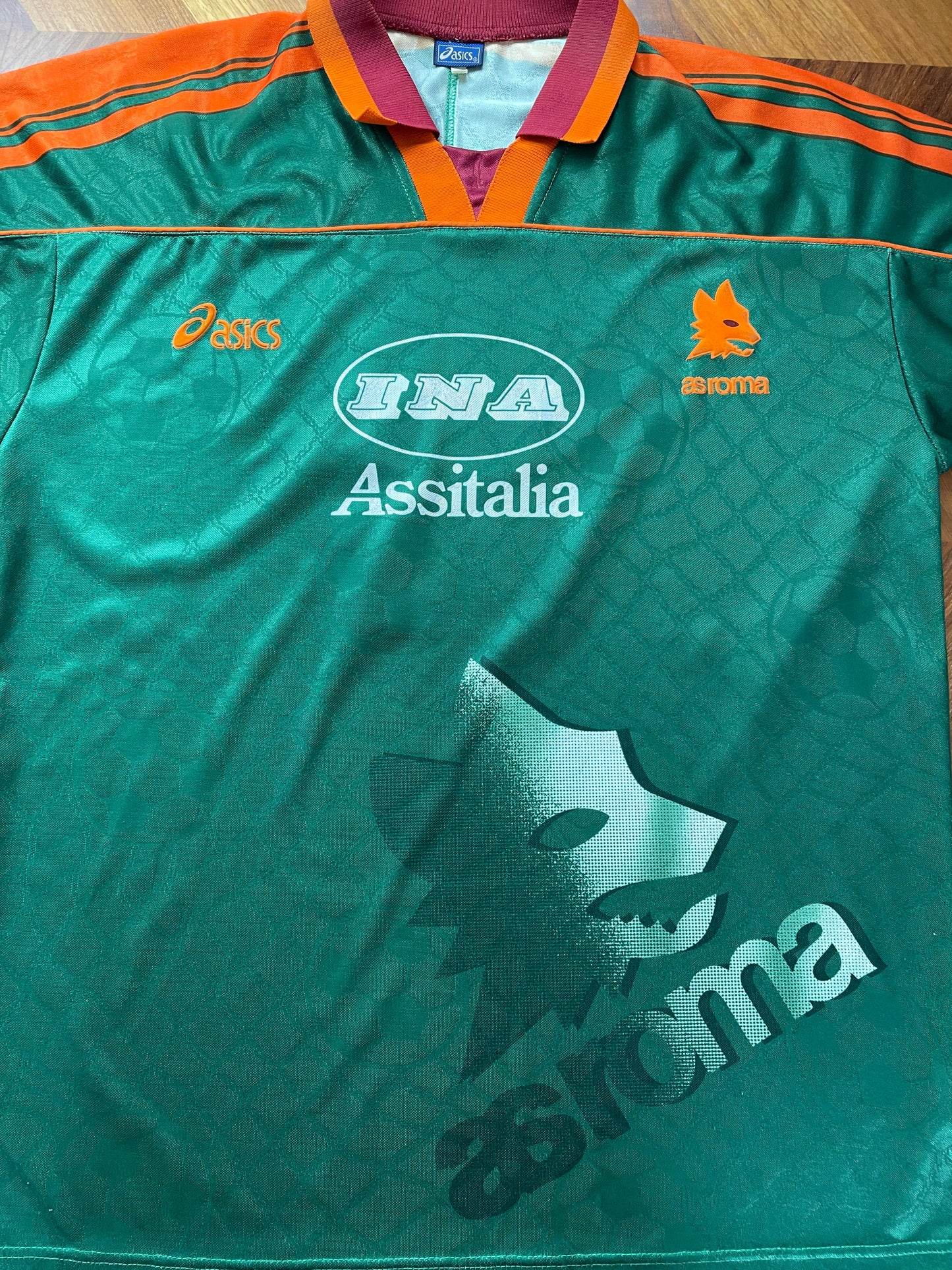 Match Shirt • Club • Roma • 1995 • Asics • Third • #9 • Abel Balbo • UEFA Cup • vs Slavia Prague