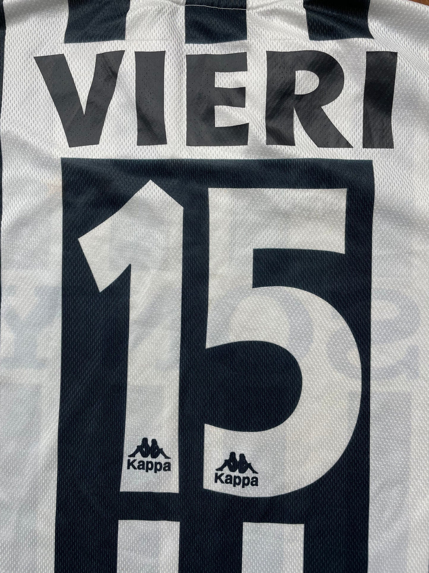 Match Shirt • Club • Juventus • 1996 • Kappa • Home • #15 • Christian Vieri • Match Worn