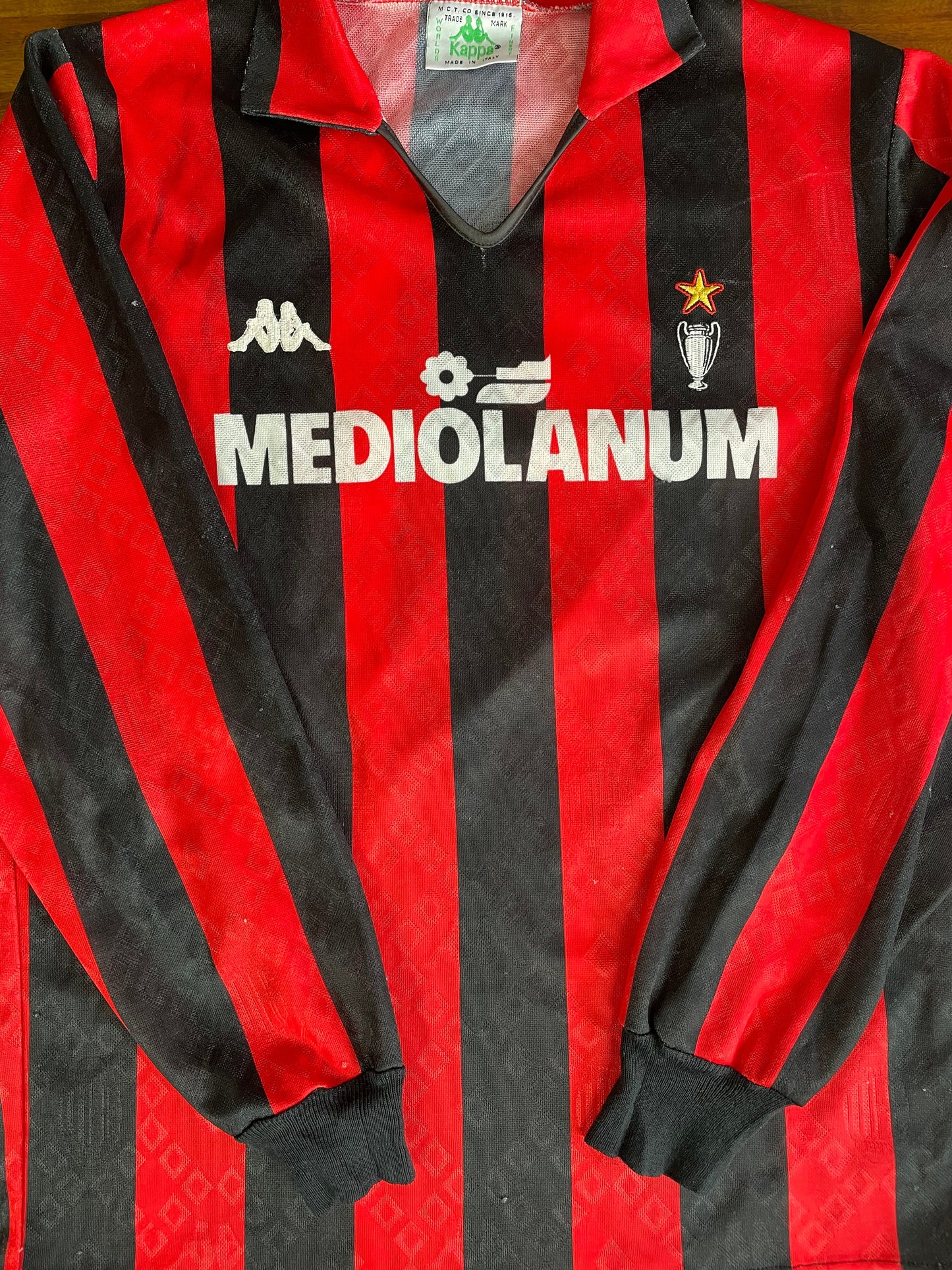 Store Shirt • AC Milan • 1989 • Kappa • Home • #8 • Frank Rijkaard • Size M