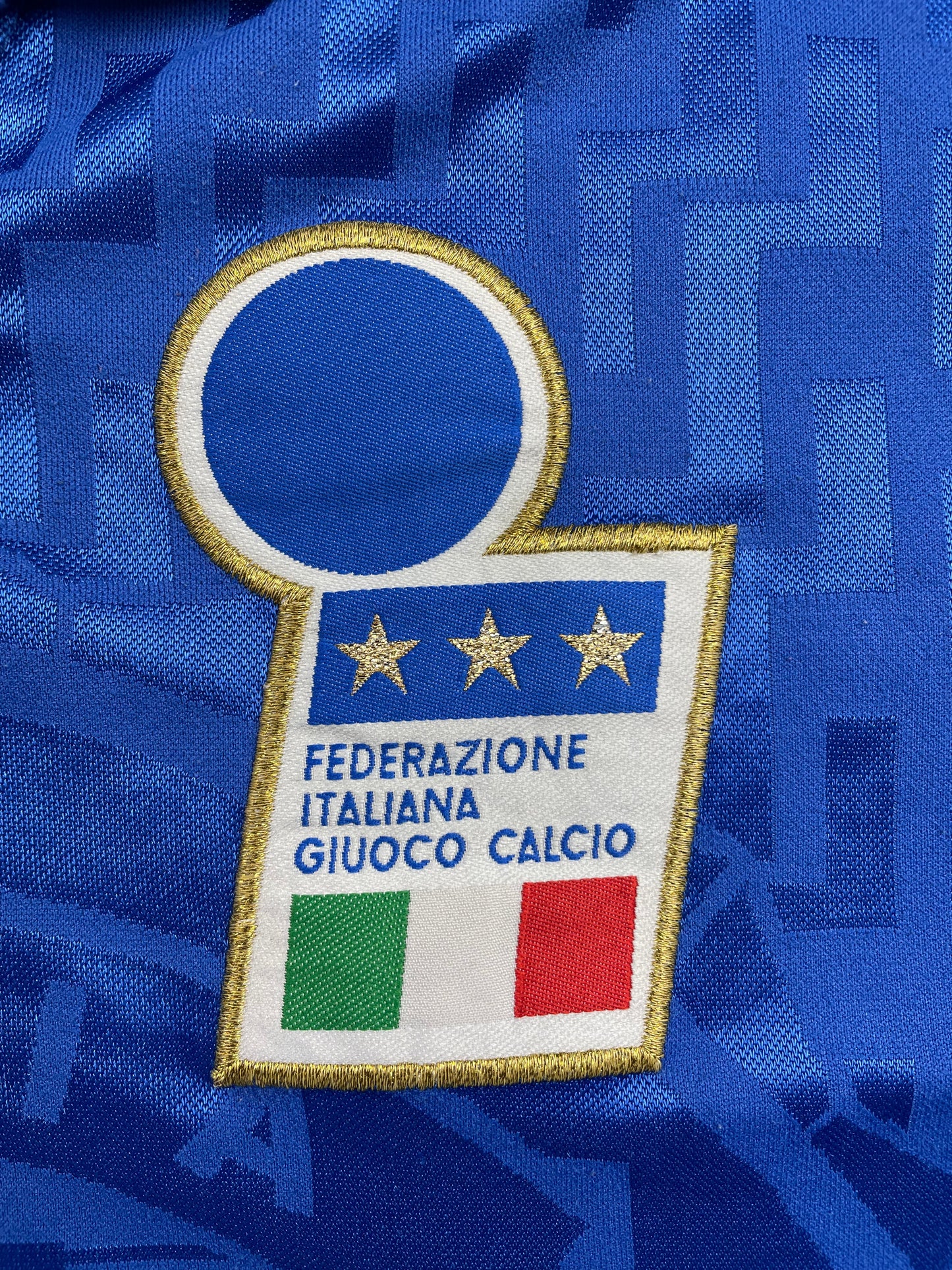 Match Shirt • National • Italia • 1995 • Nike • Home • #09 • Pierluigi Casiraghi • vs Ukraine • Euro 96 Qualifiers