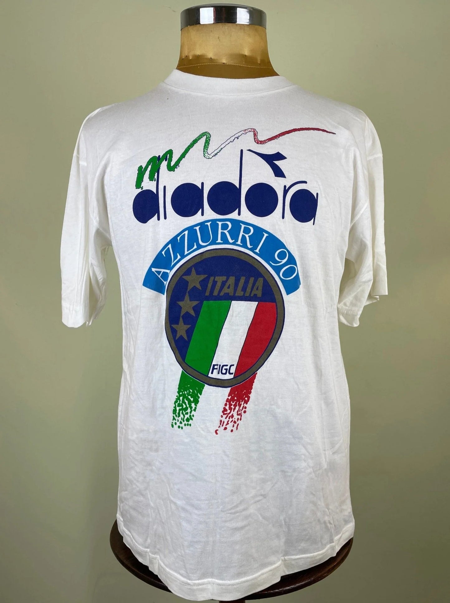 T-Shirt • 1990 • World Cup 90 • Italia • Azzurri 90 Diadora Official T-Shirt
