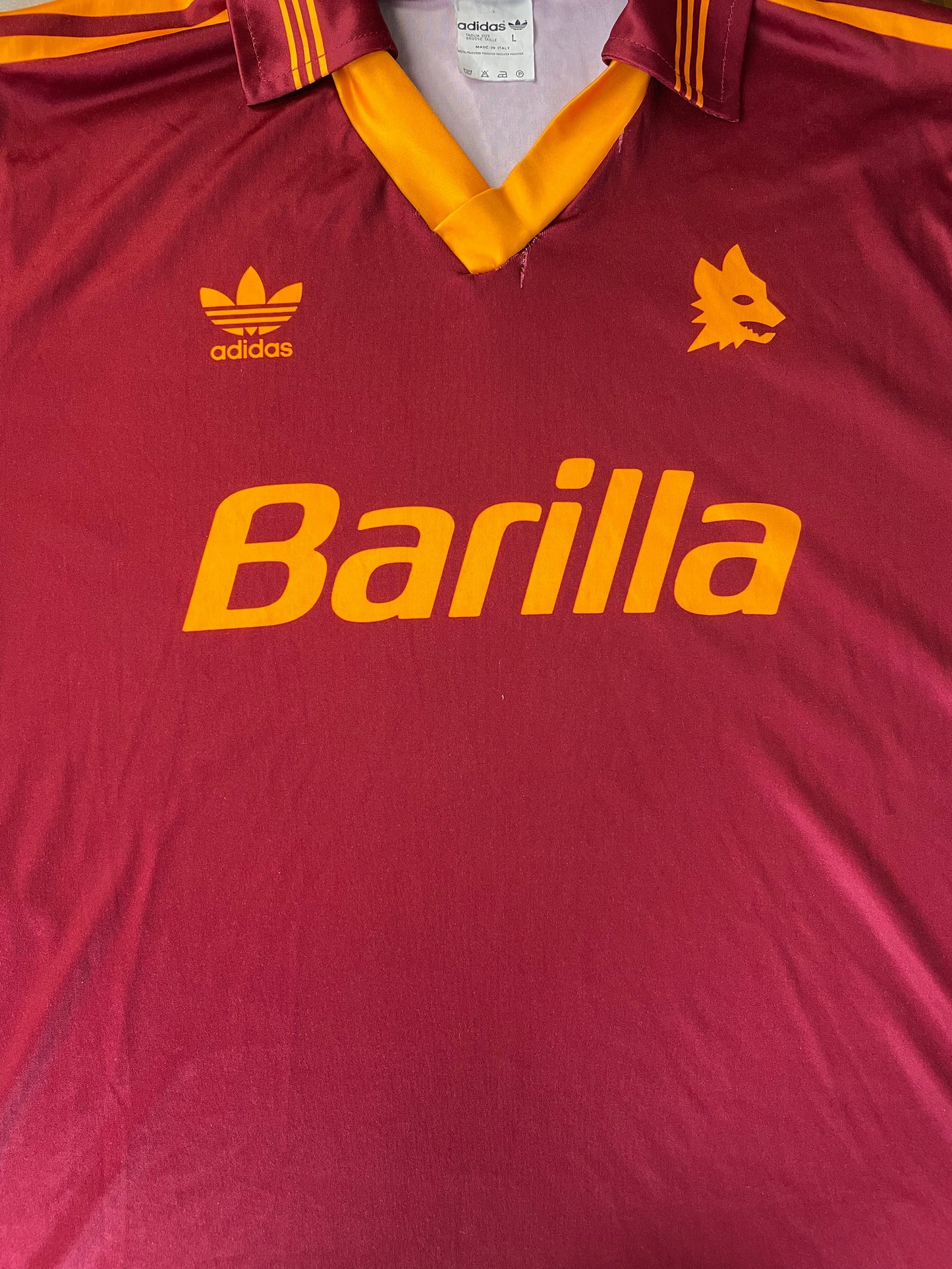 Store Shirt • Roma • 1993 • Adidas • Home • Size L