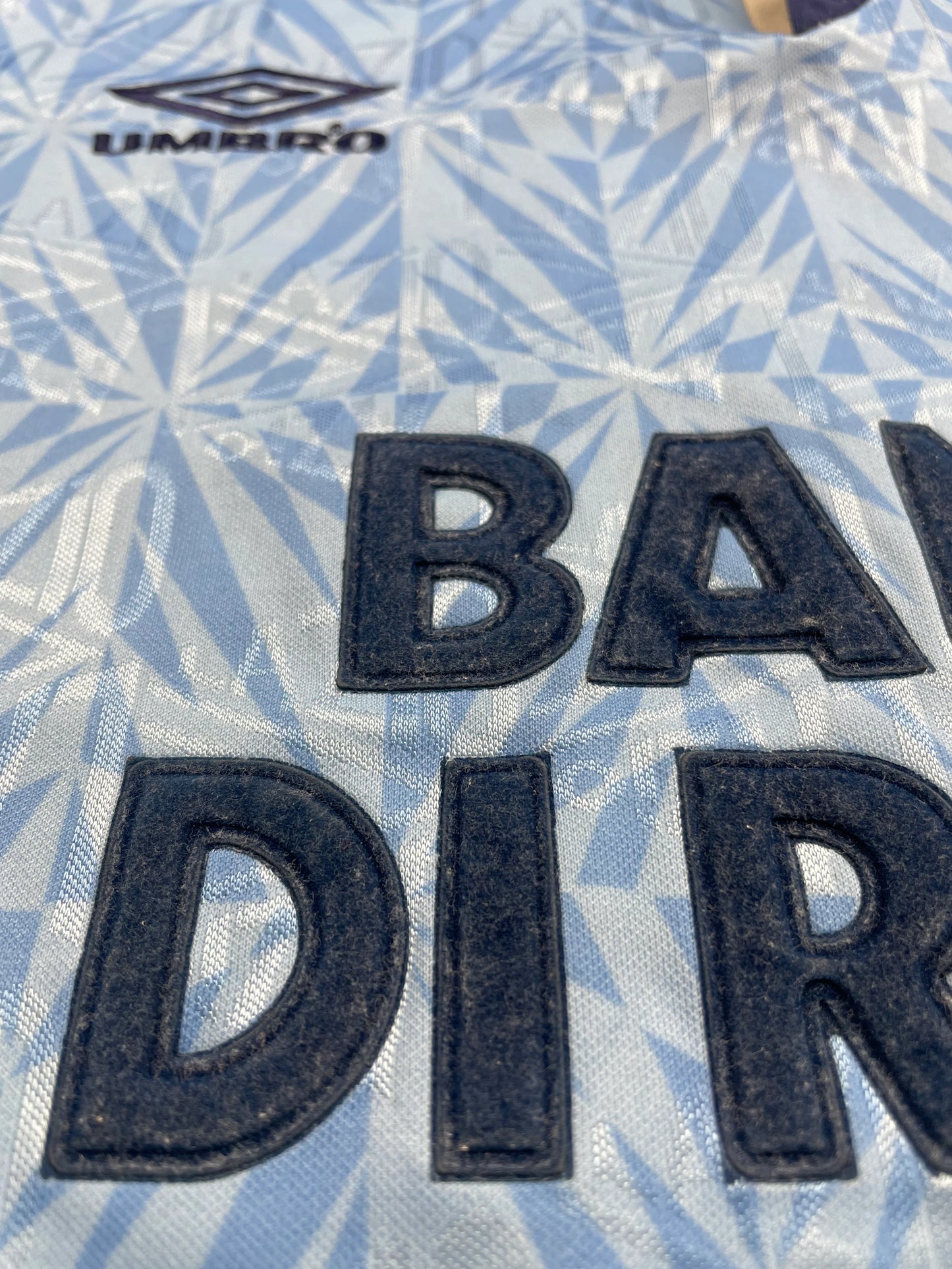 Match Shirt • Club • Lazio • 1992 • Umbro • Home • #4 • Roberto Bacci • vs Inter