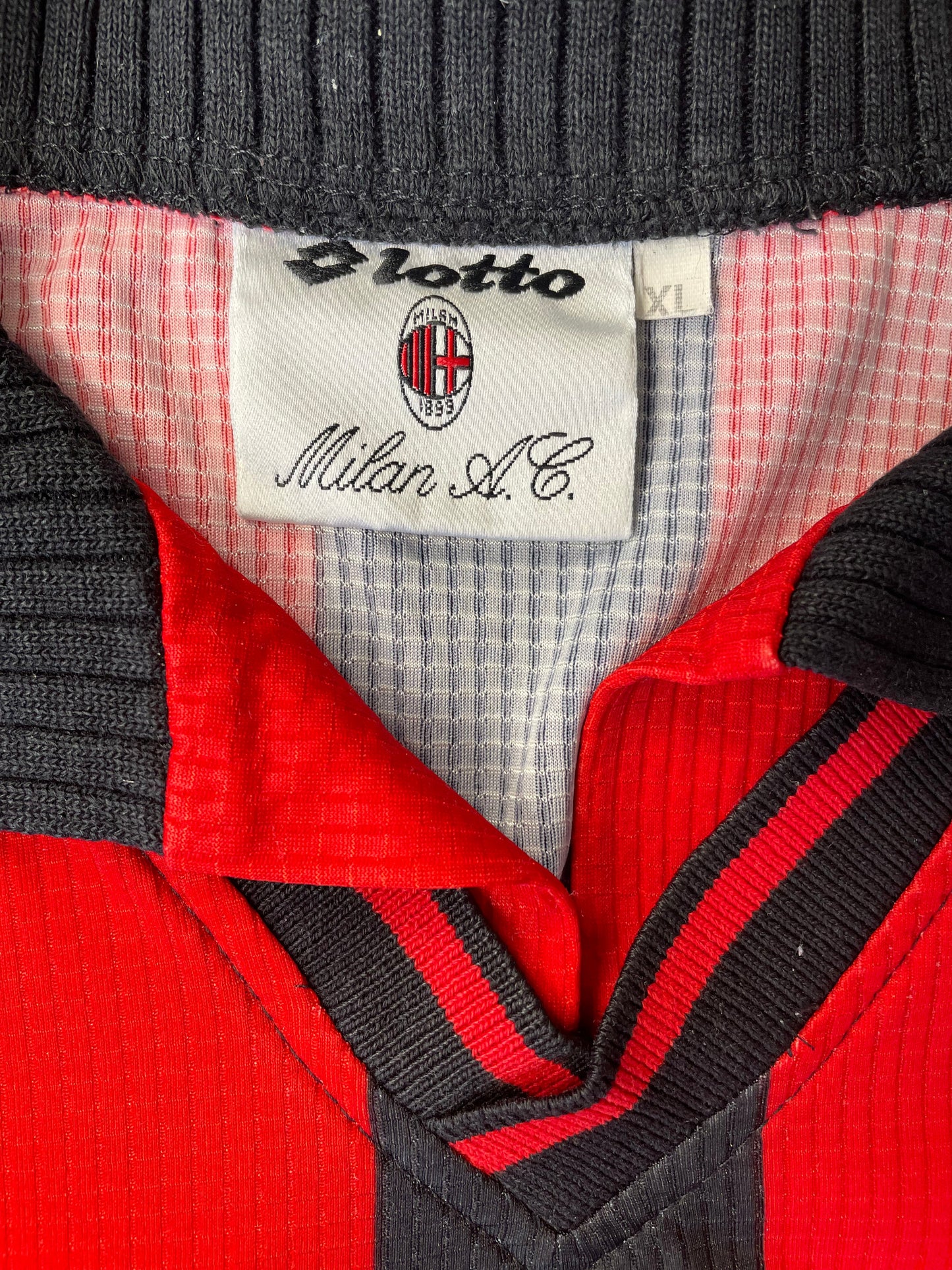 Store Shirt • AC Milan • 1997 • Lotto • Home • Size XL