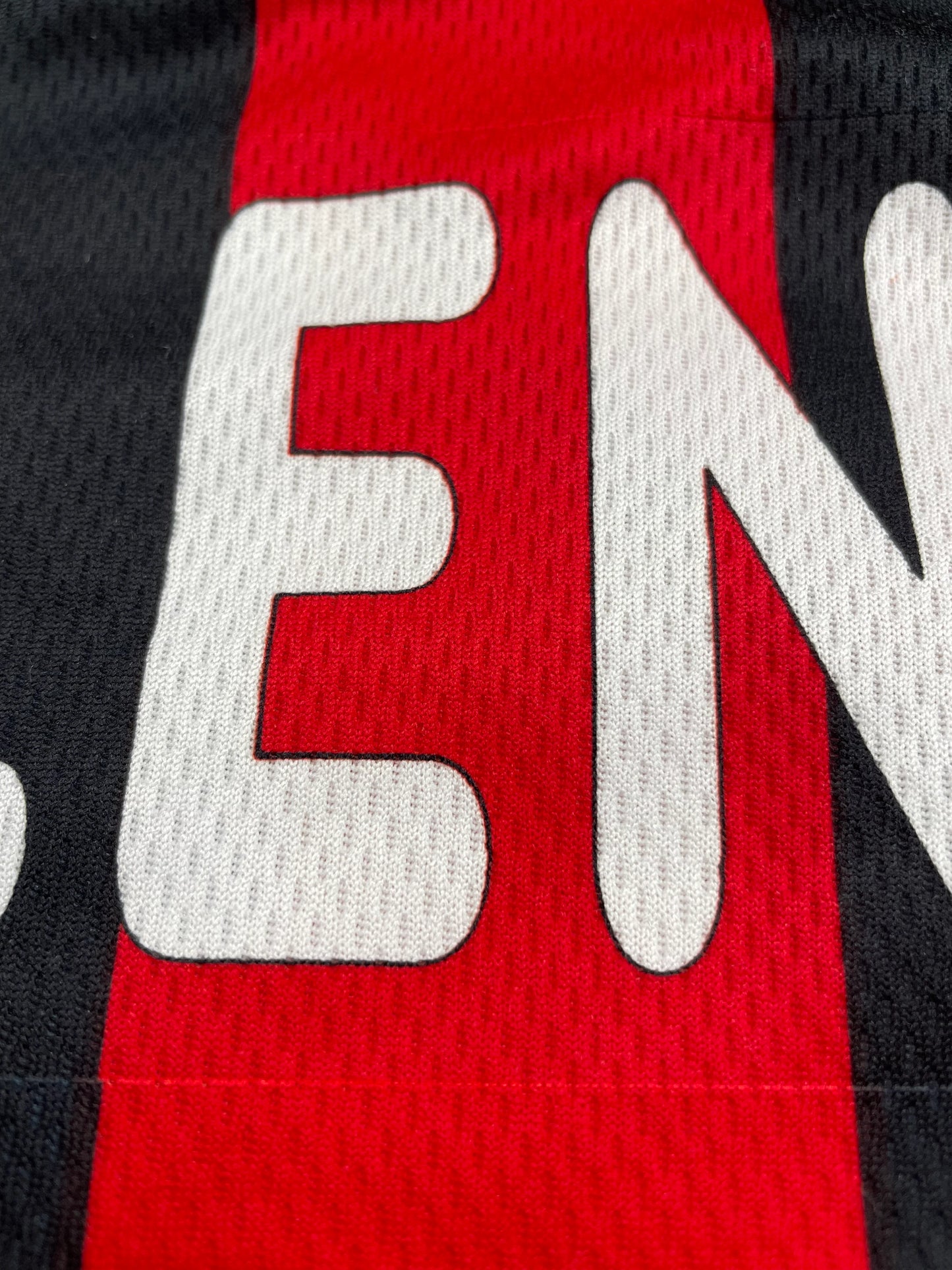 Match Shirt • Club • AC Milan • 1996 • Lotto • Home • #7 • Gianluigi Lentini • Match Prepared