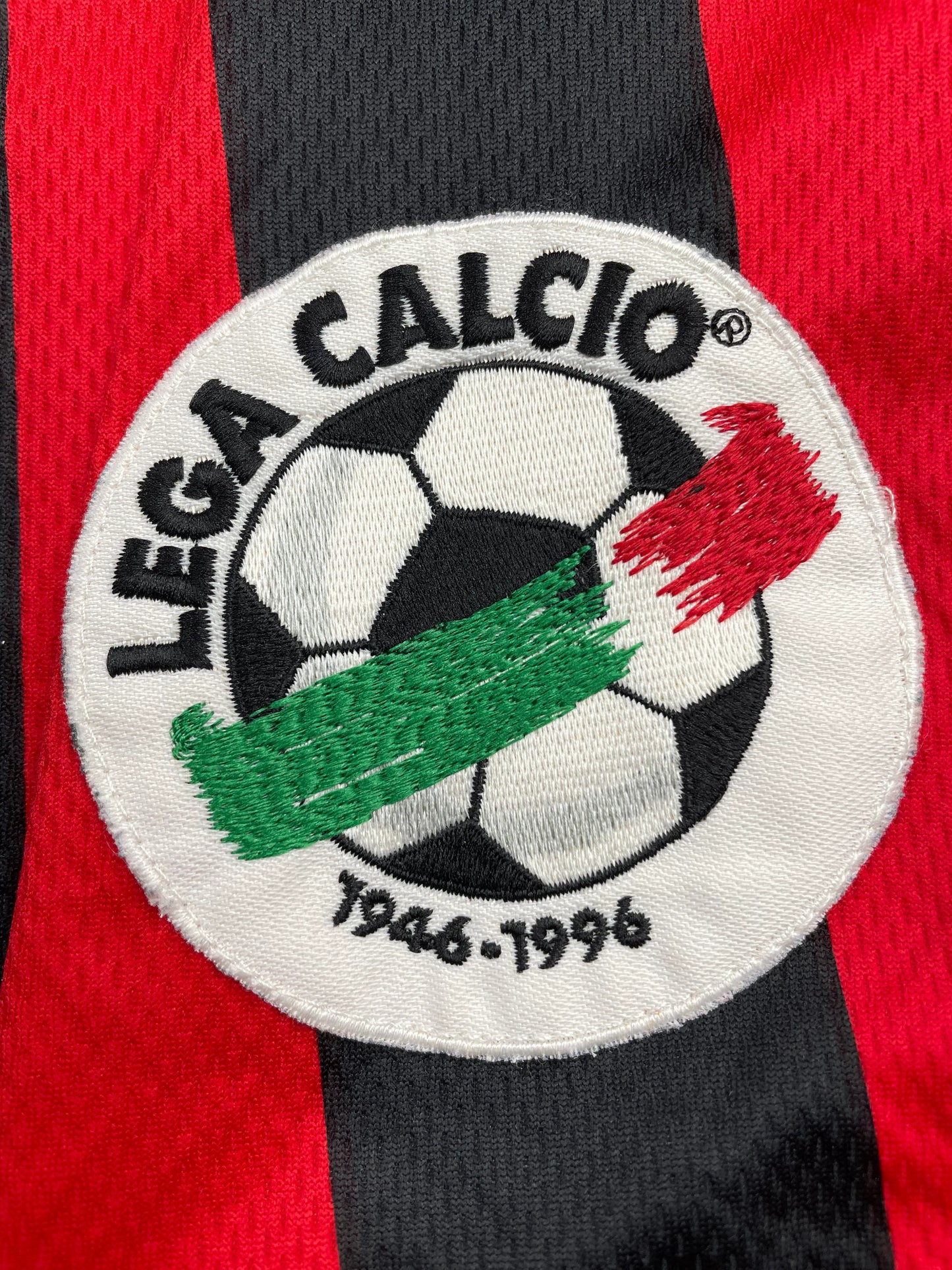 Match Shirt • Club • AC Milan • 1996 • Lotto • Home • #7 • Gianluigi Lentini • Match Prepared