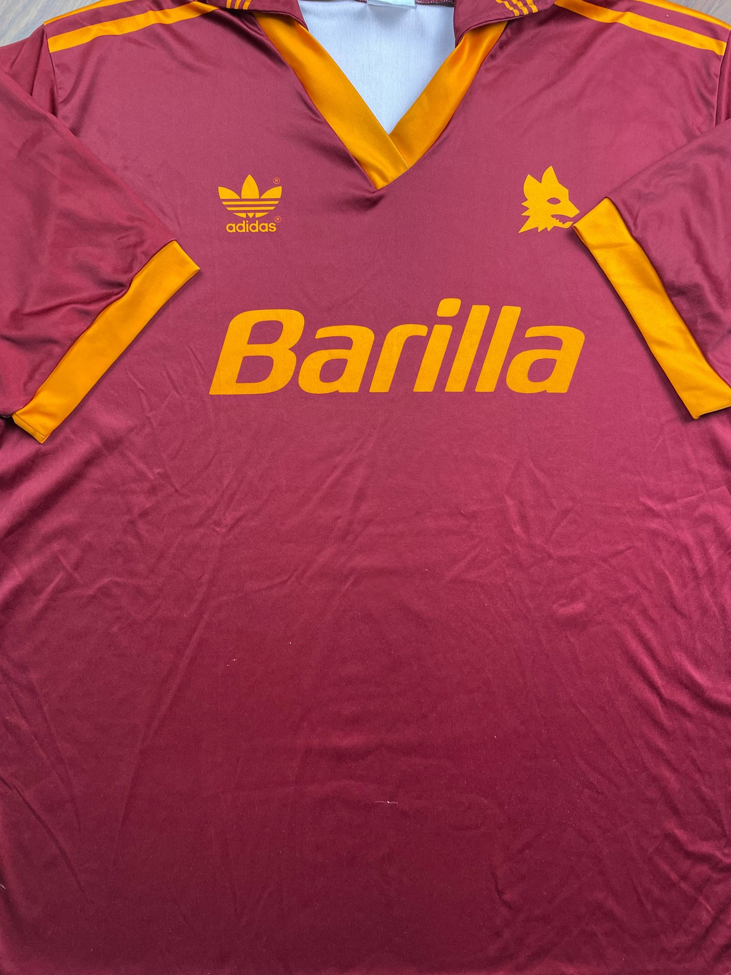 Match Shirt • Club • Roma • 1993 • Adidas • Home • #8 • Alessio Scarchilli • Match Worn