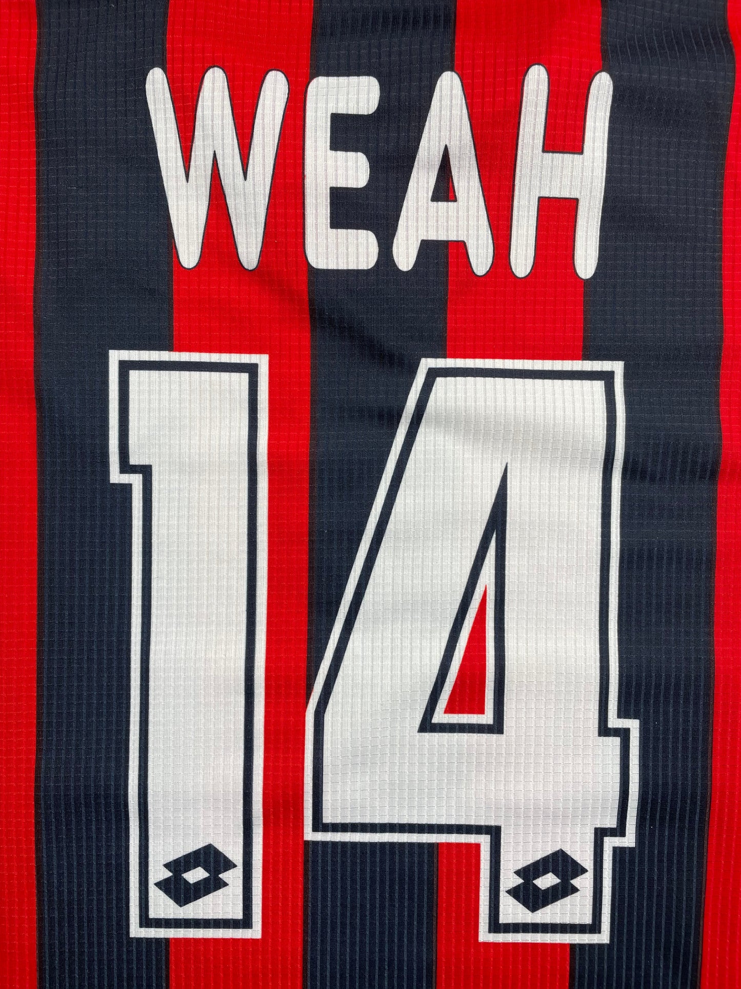 Store Shirt • AC Milan • 1997 • Lotto • Home • George Weah • Size XL