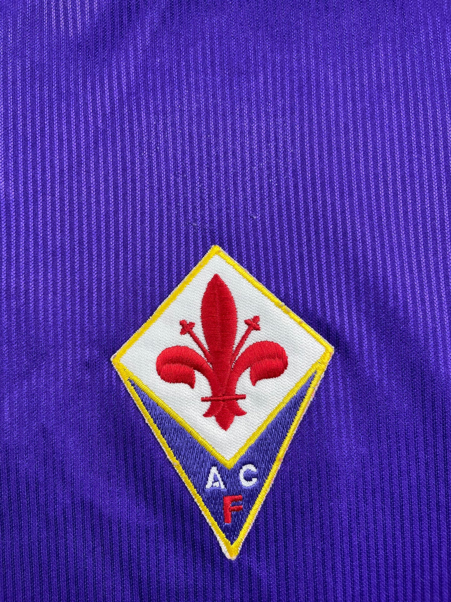 Match Shirt • Club • Fiorentina • 1996 • Reebok • Home • #11 • Luis Oliveira • Match Prepared
