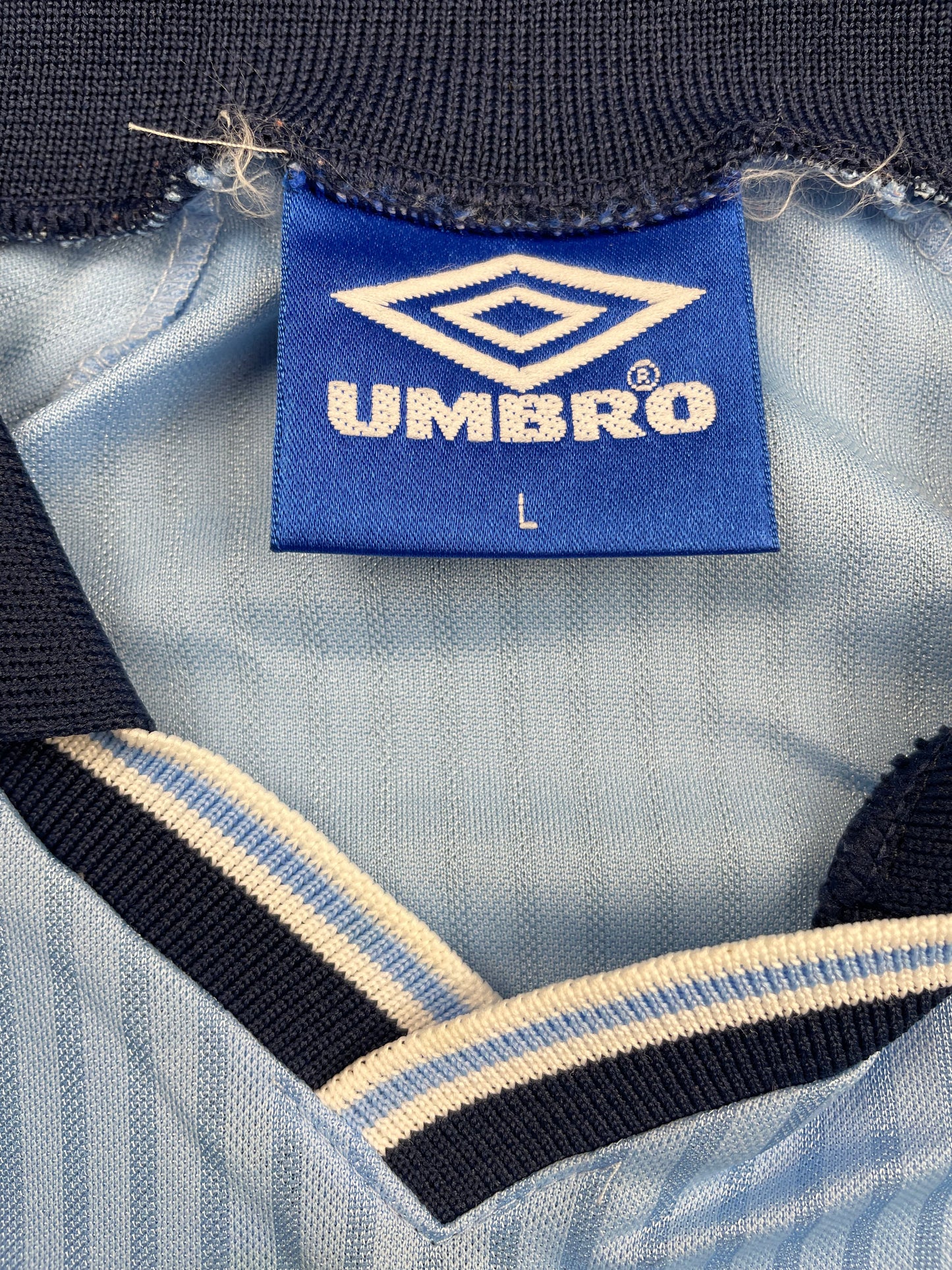 Match Shirt • Club • Lazio • 1997 • Umbro • Home • #10 • Roberto Mancini • Match Prepared